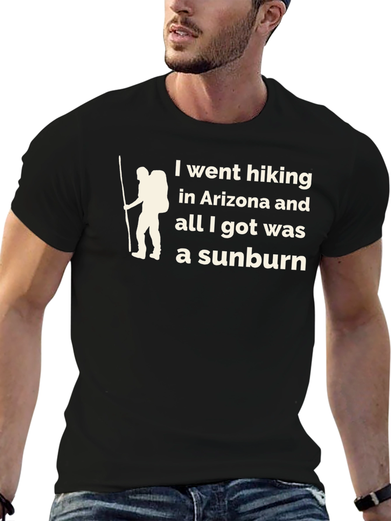 Hiking Arizona Sunburn Graphic T-Shirt