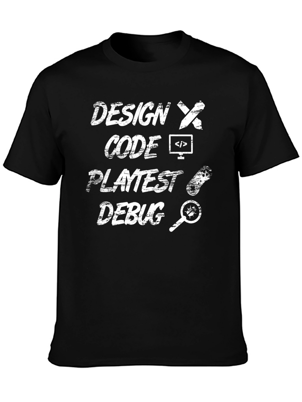 Design Code Playtest Debug Programmer T-Shirt