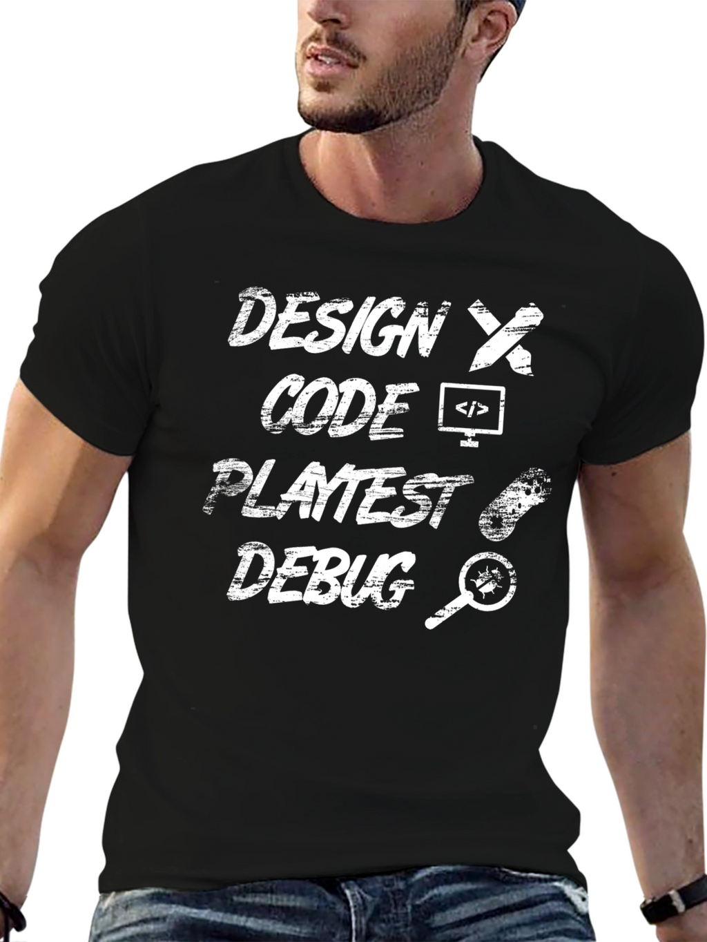Design Code Playtest Debug Programmer T-Shirt