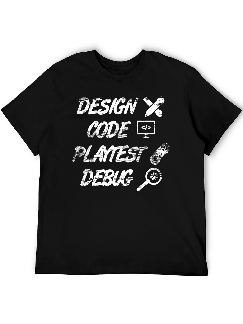 Design Code Playtest Debug Programmer T-Shirt