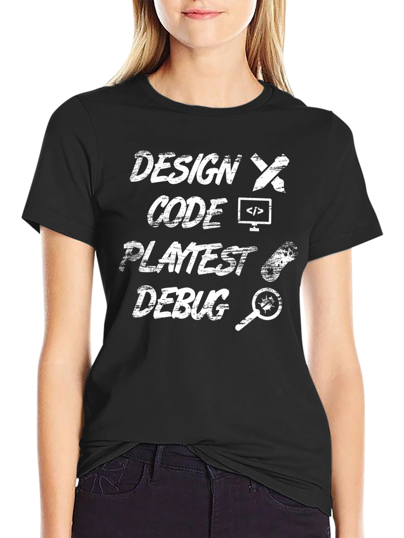 Design Code Playtest Debug Programmer T-Shirt