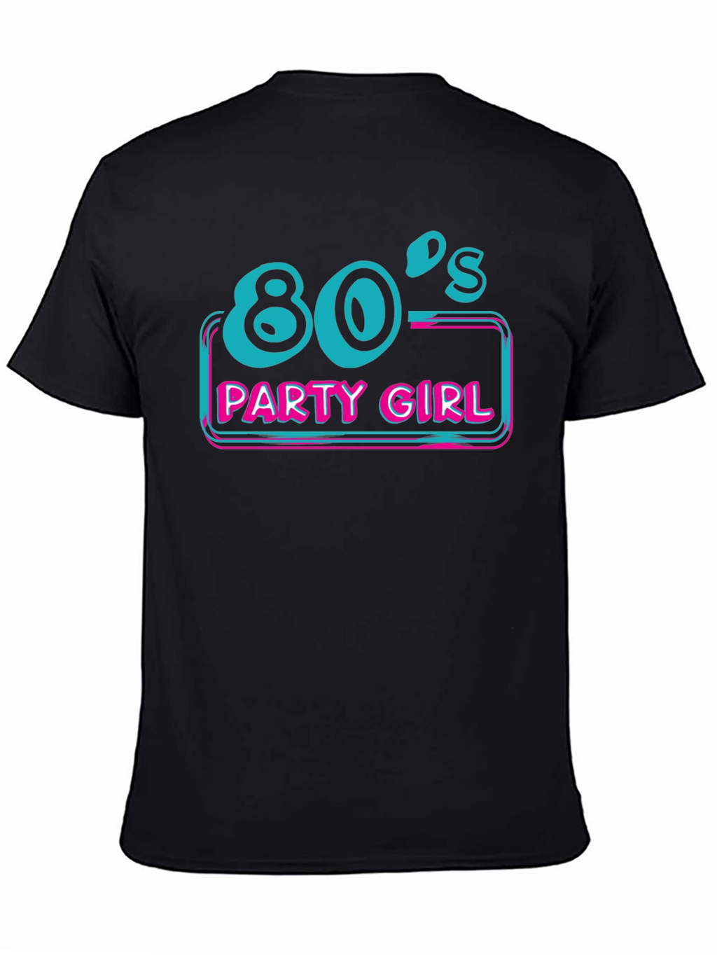 80s Party Girl Tee - Retro Style Graphic Print