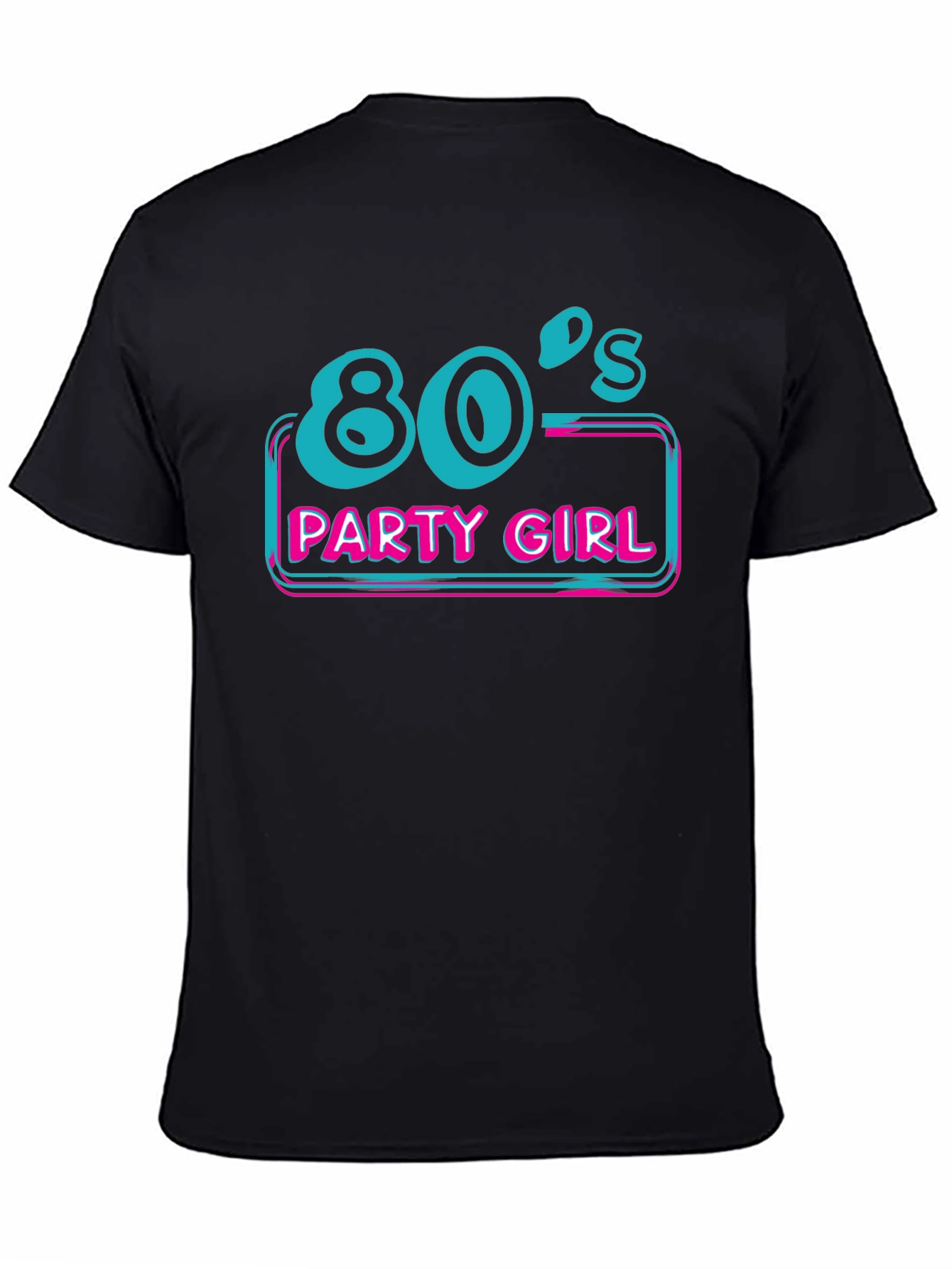 80s Party Girl Tee - Retro Style Graphic Print