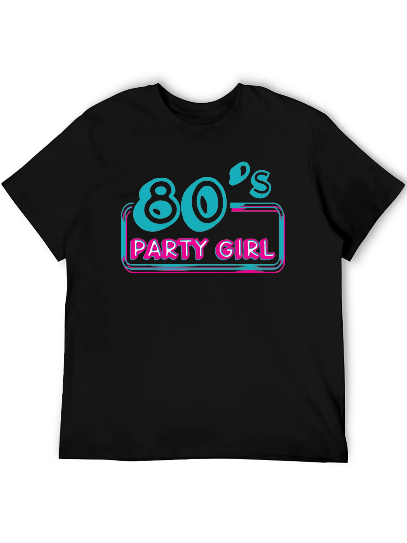 80s Party Girl Tee - Retro Style Graphic Print