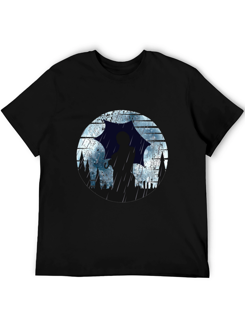 Rainy Silhouette Graphic T-Shirt