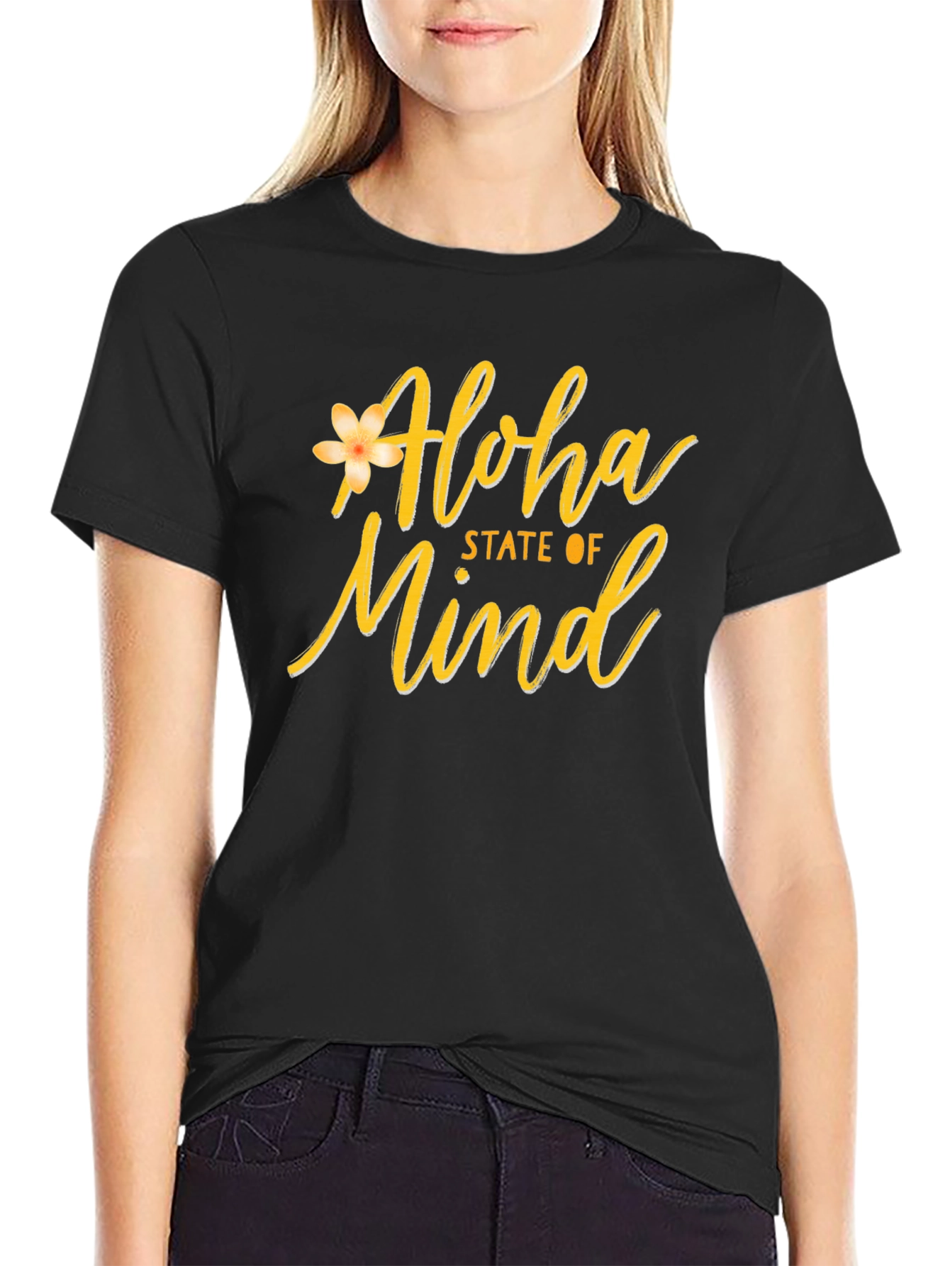 Aloha State of Mind Graphic Tee - Black