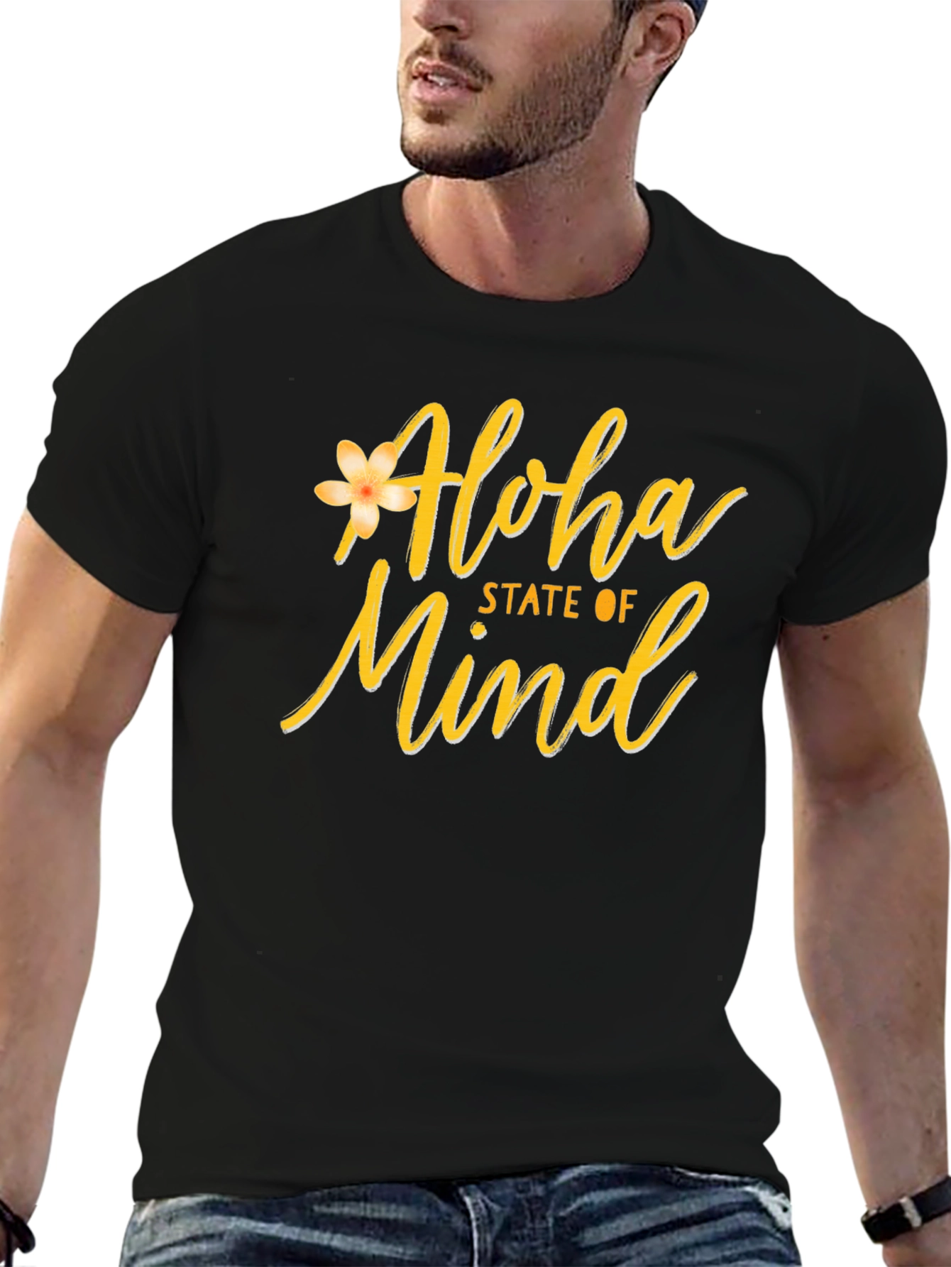 Aloha State of Mind Graphic Tee - Black