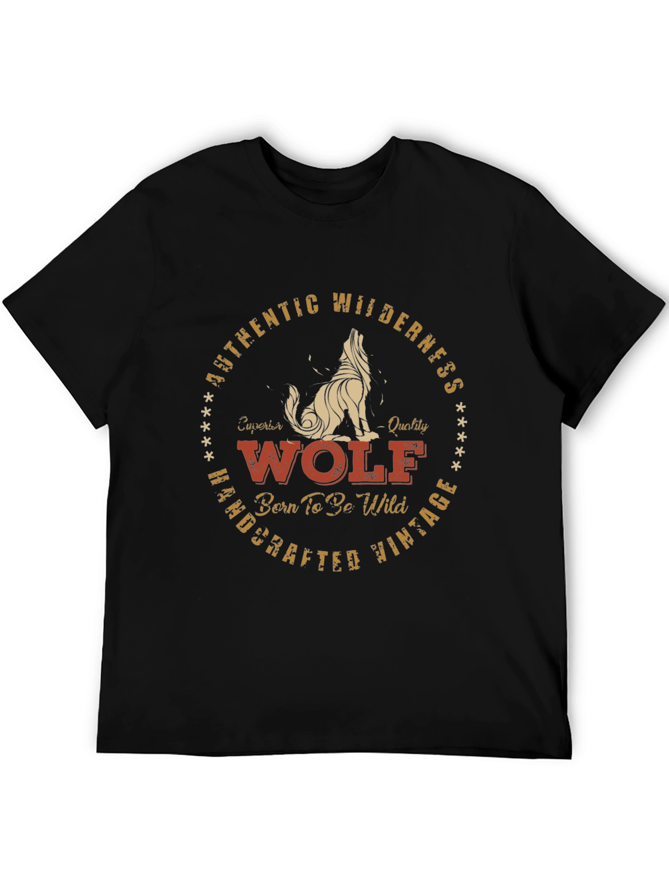Wolf Wilderness Vintage Graphic T-Shirt