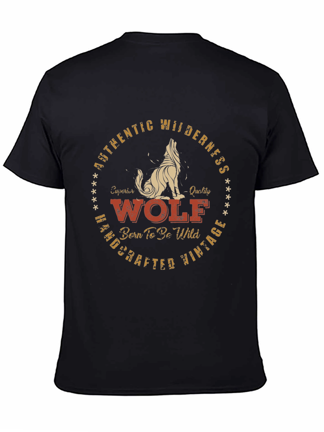 Wolf Wilderness Vintage Graphic T-Shirt