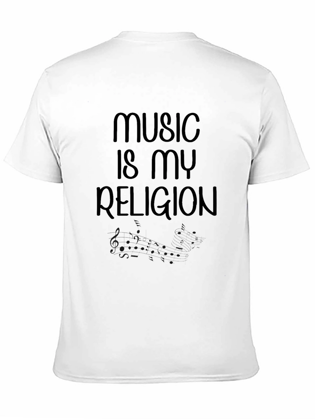 Music is My Religion Black T-Shirt