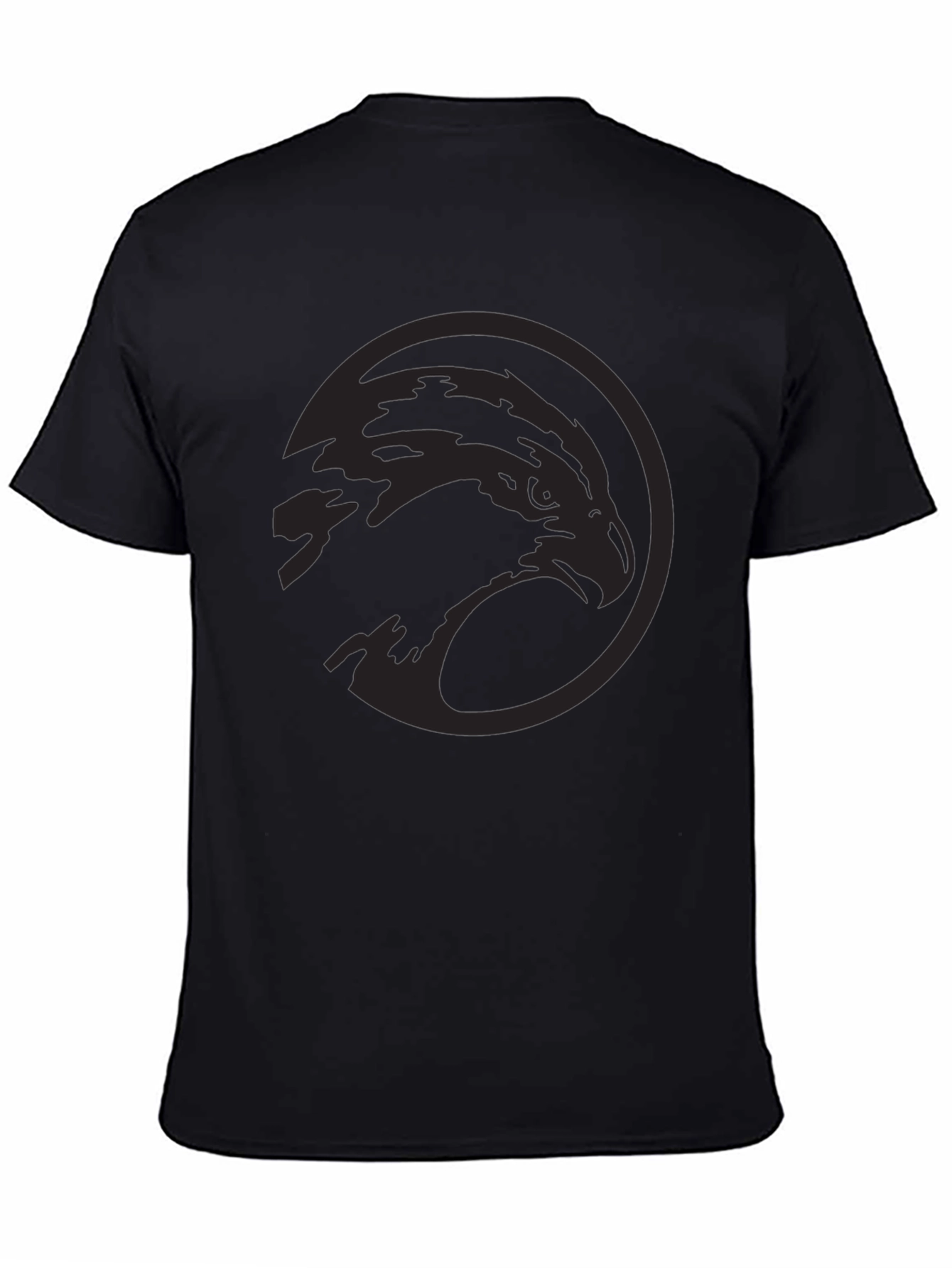 Mens Black Eagle Graphic Tee - Stylish & Modern