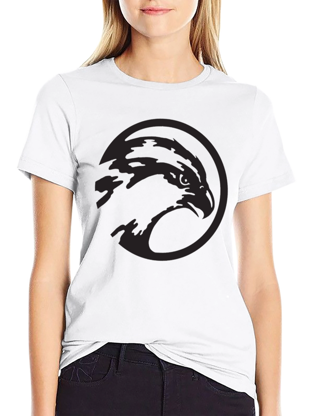 Mens Black Eagle Graphic Tee - Stylish & Modern