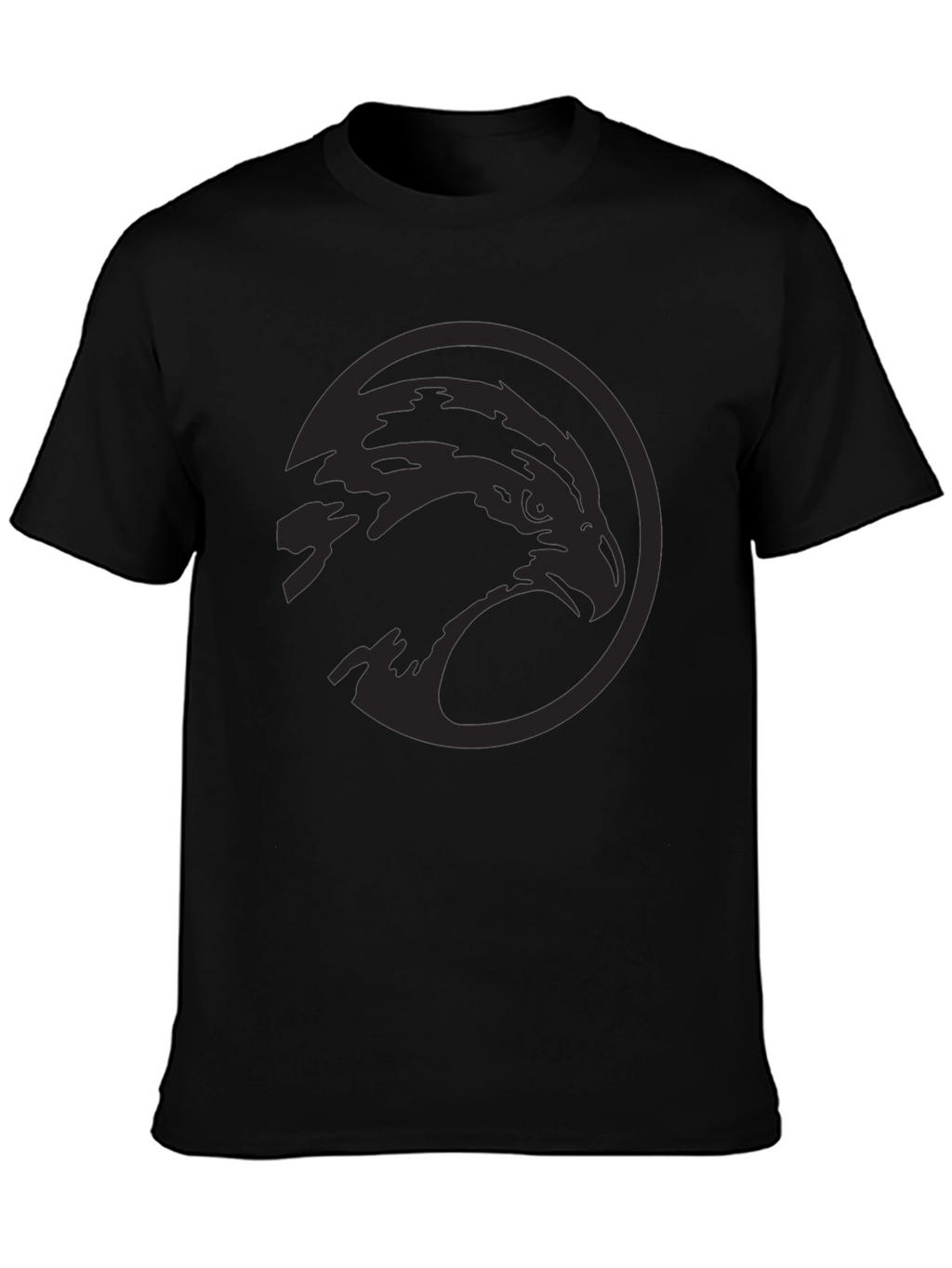 Mens Black Eagle Graphic Tee - Stylish & Modern