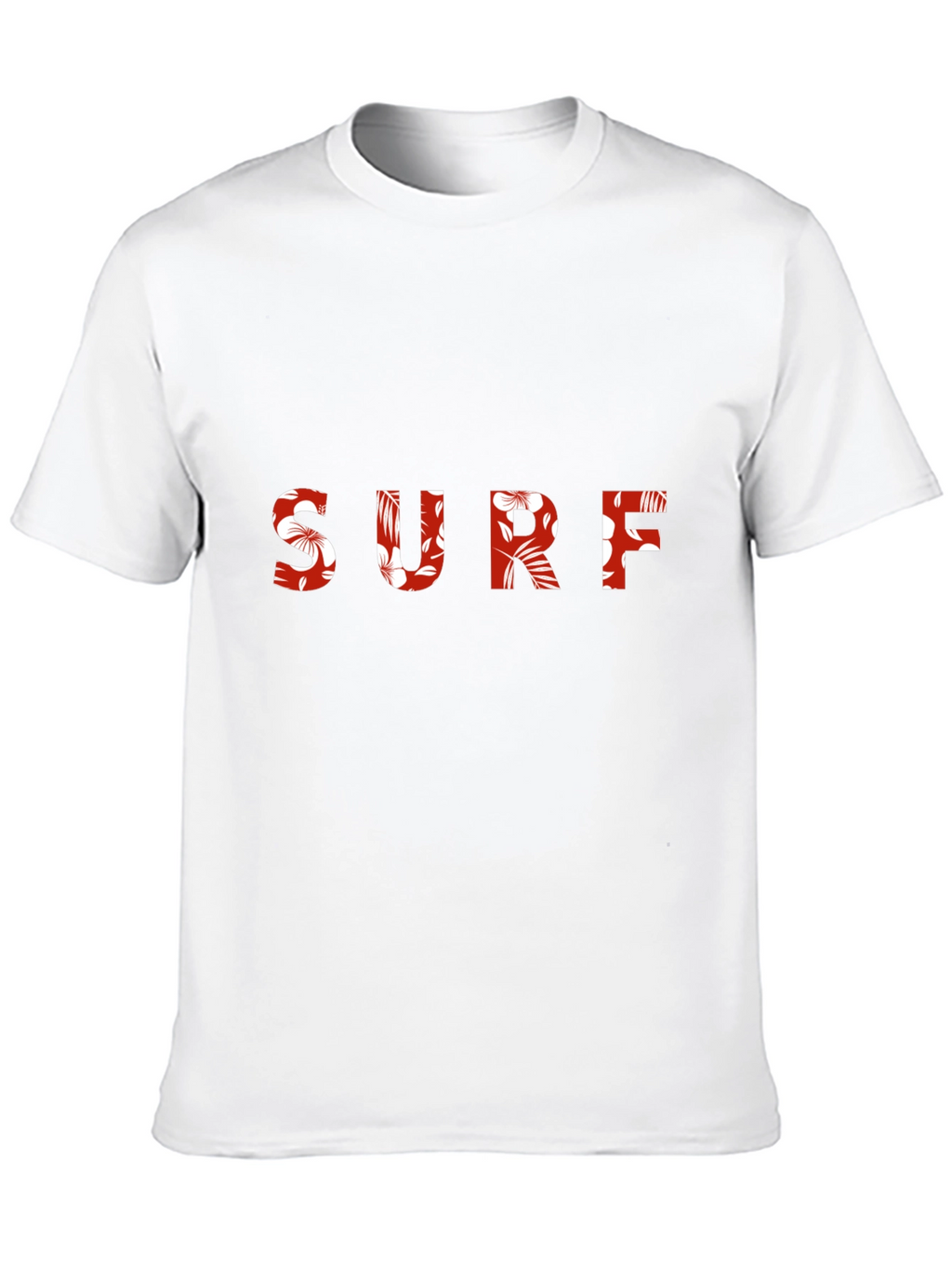 Floral Surf Tee - Black Cotton Graphic T-Shirt
