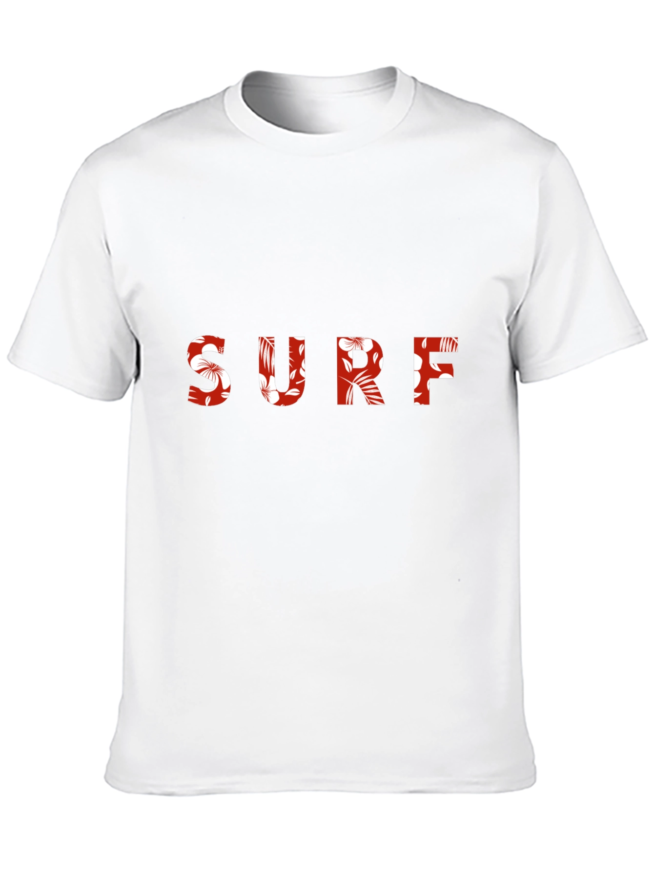 Floral Surf Tee - Black Cotton Graphic T-Shirt
