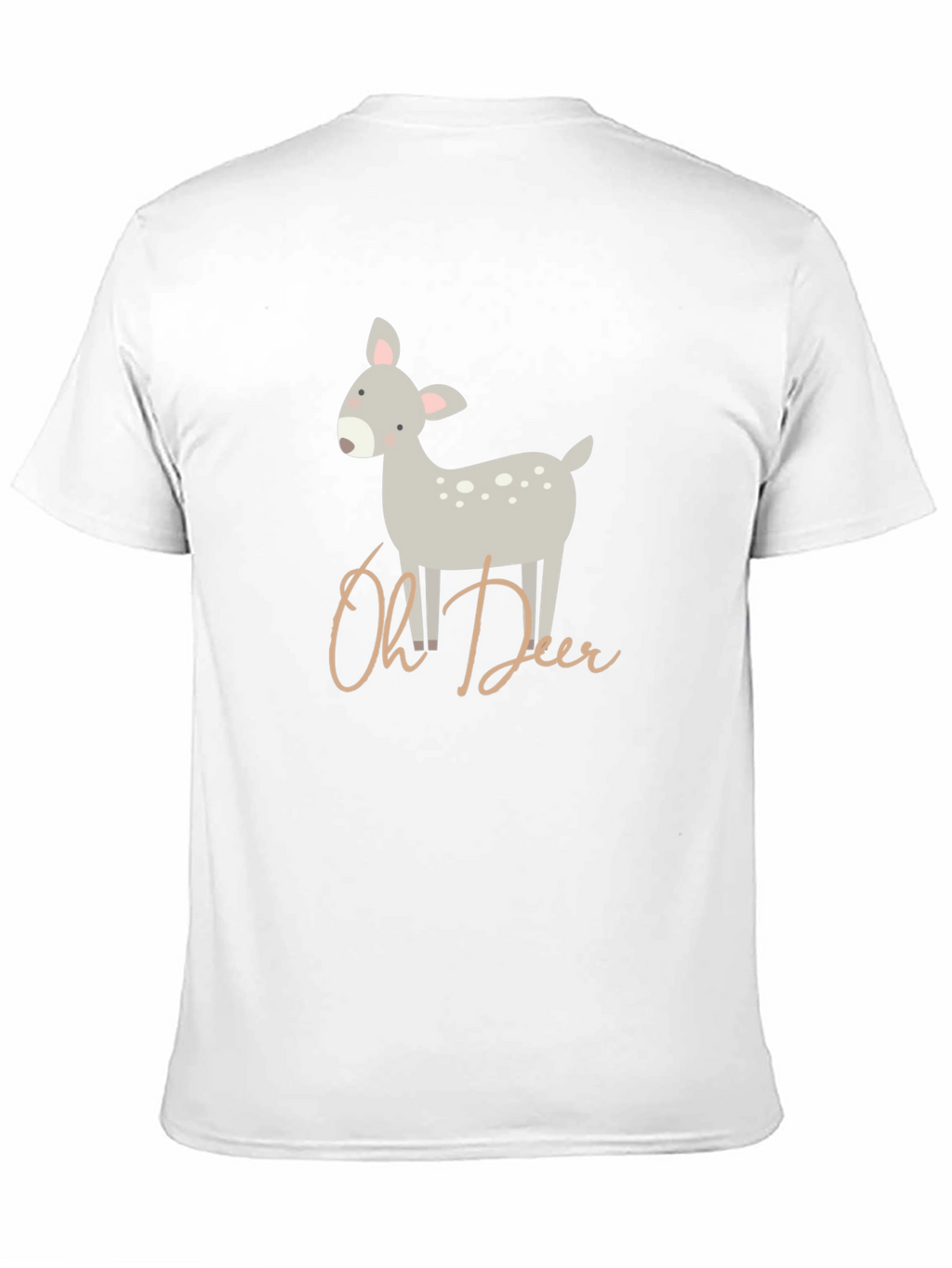 Oh Deer Cute Graphic Print T-Shirt