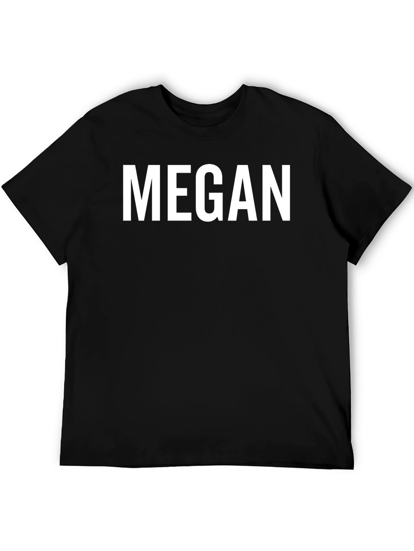 Personalized Name T-Shirt - Custom MEGAN Text Tee