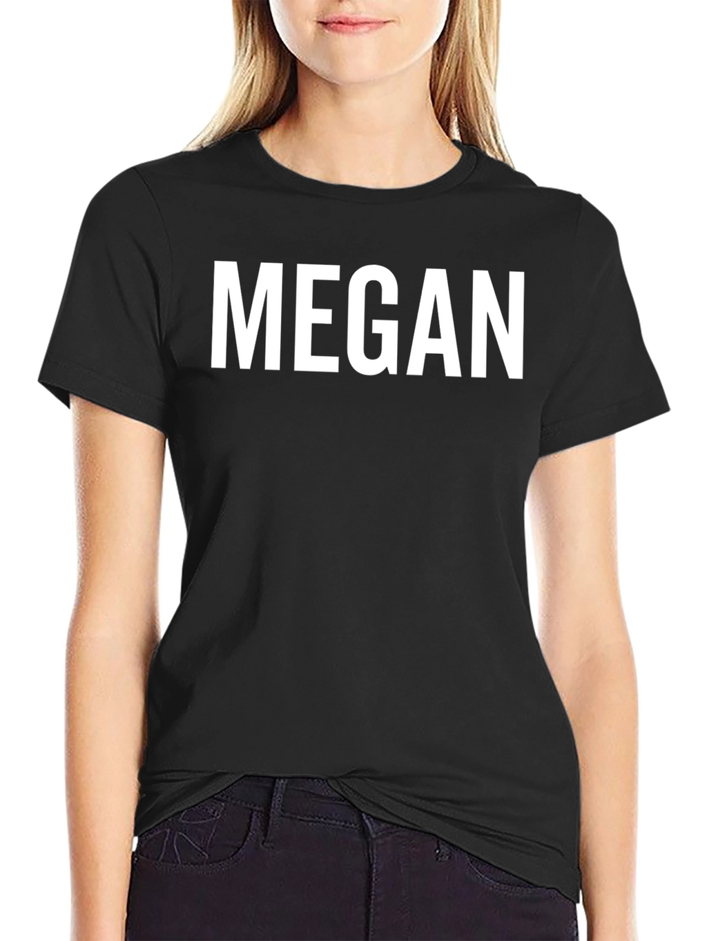 Personalized Name T-Shirt - Custom MEGAN Text Tee