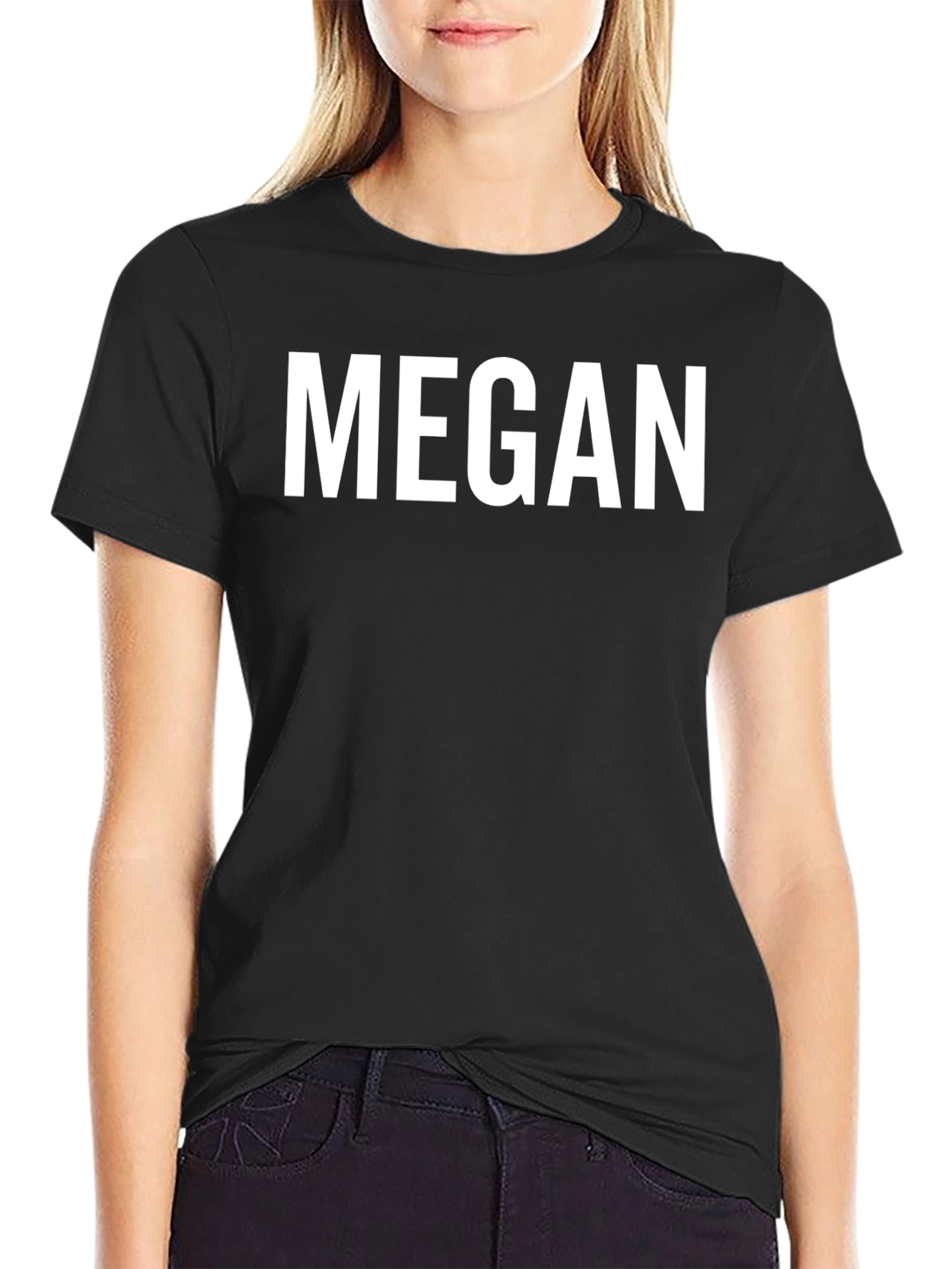 Personalized Name T-Shirt - Custom MEGAN Text Tee