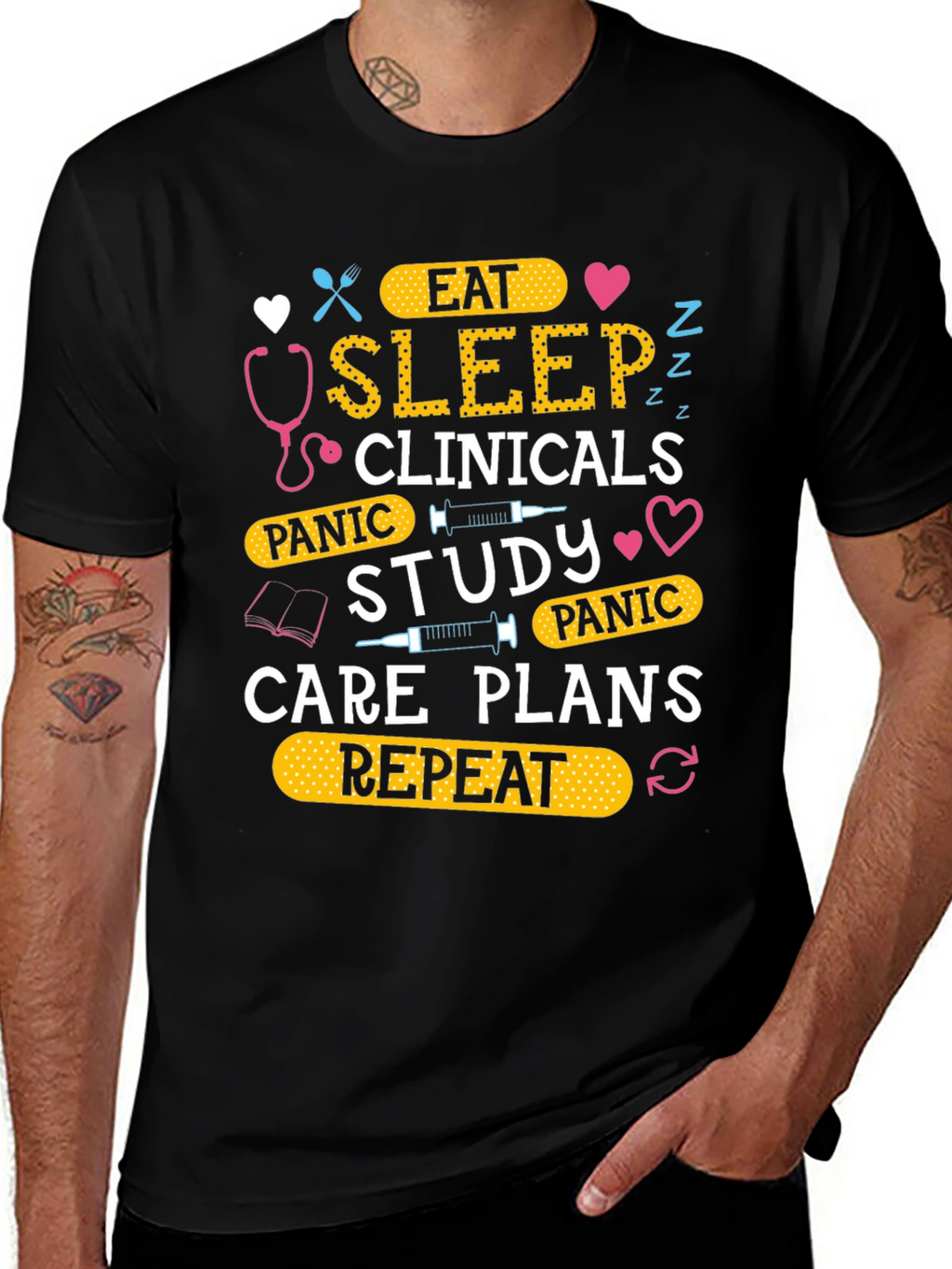 Eat Sleep Clinicals Repeat T-Shirt