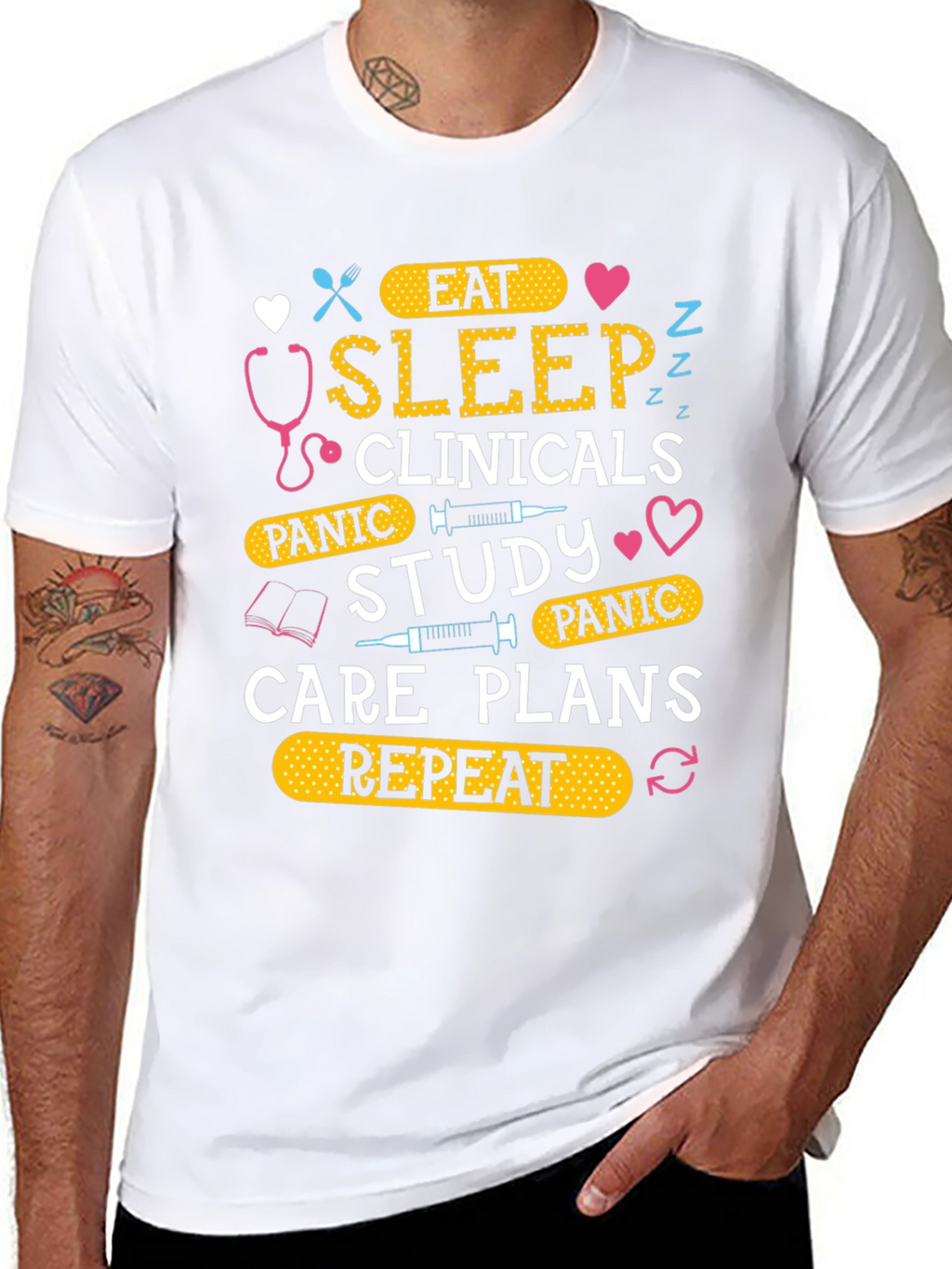 Eat Sleep Clinicals Repeat T-Shirt