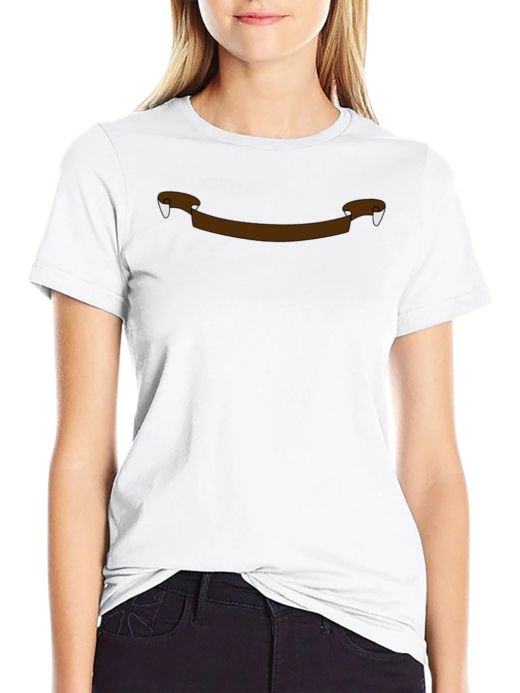 Vampire Fangs Banner Graphic Tee - Mens