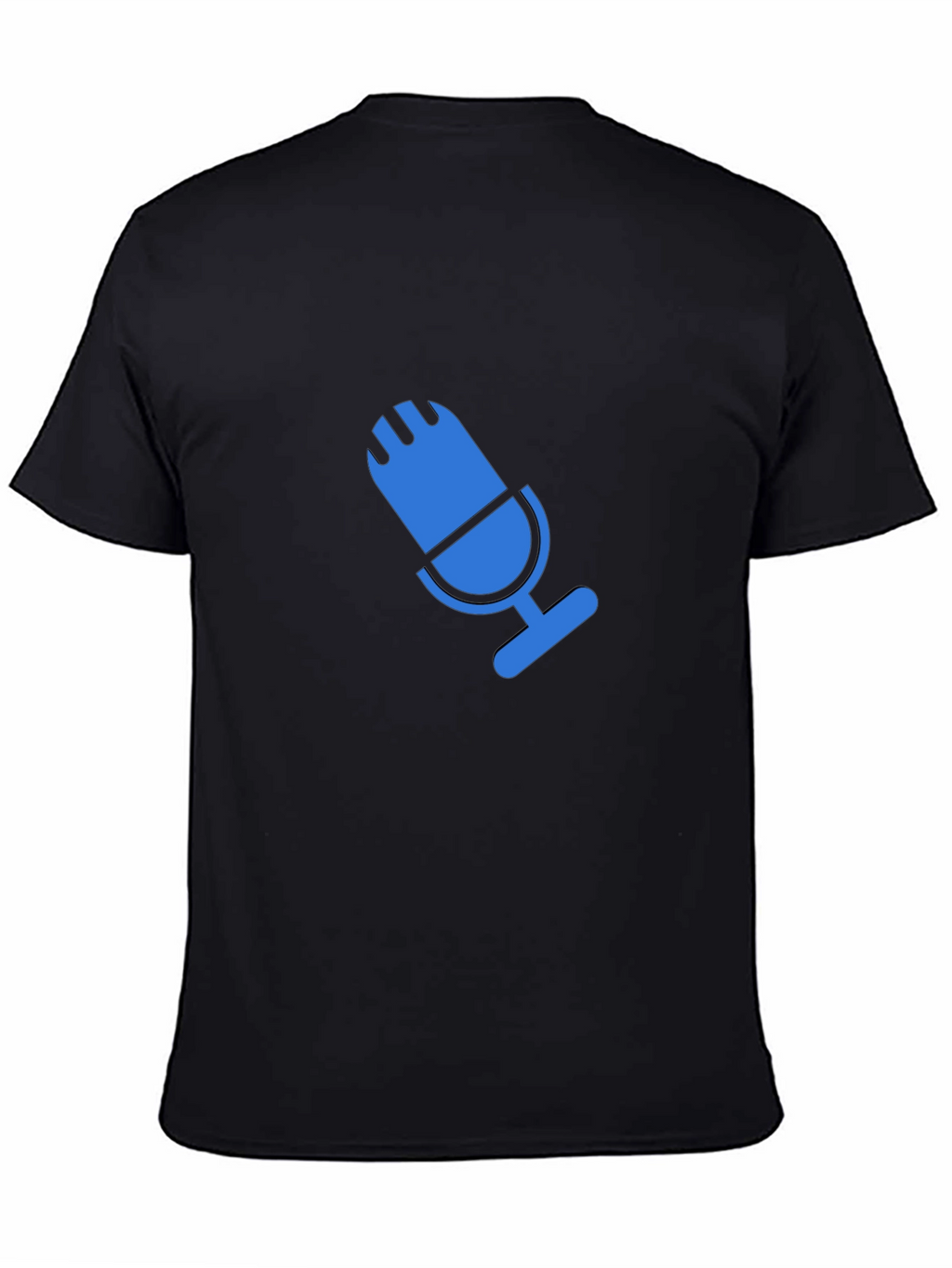 Blue Microphone Graphic Black T-Shirt