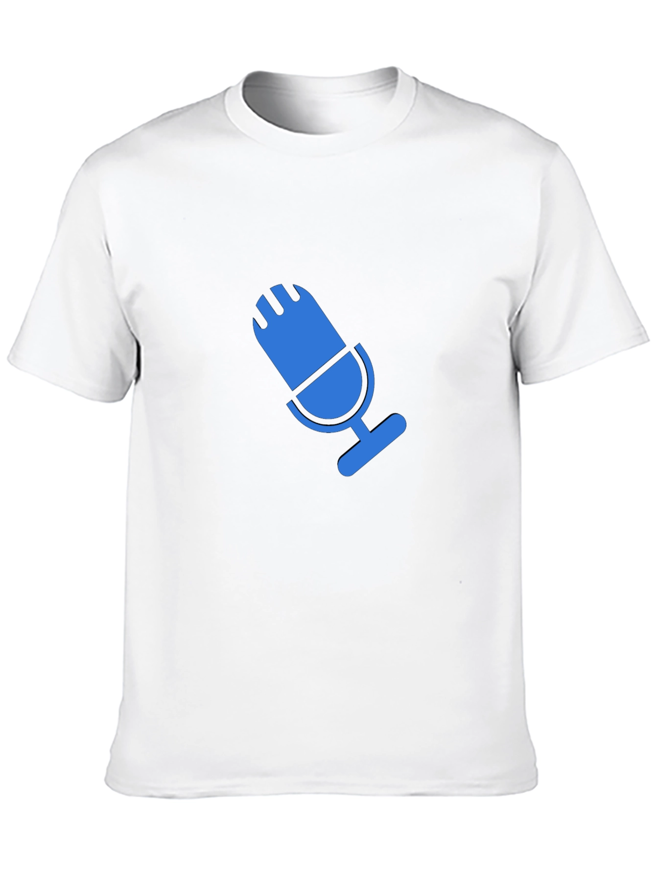 Blue Microphone Graphic Black T-Shirt