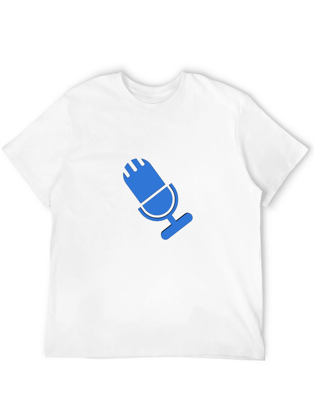 Blue Microphone Graphic Black T-Shirt