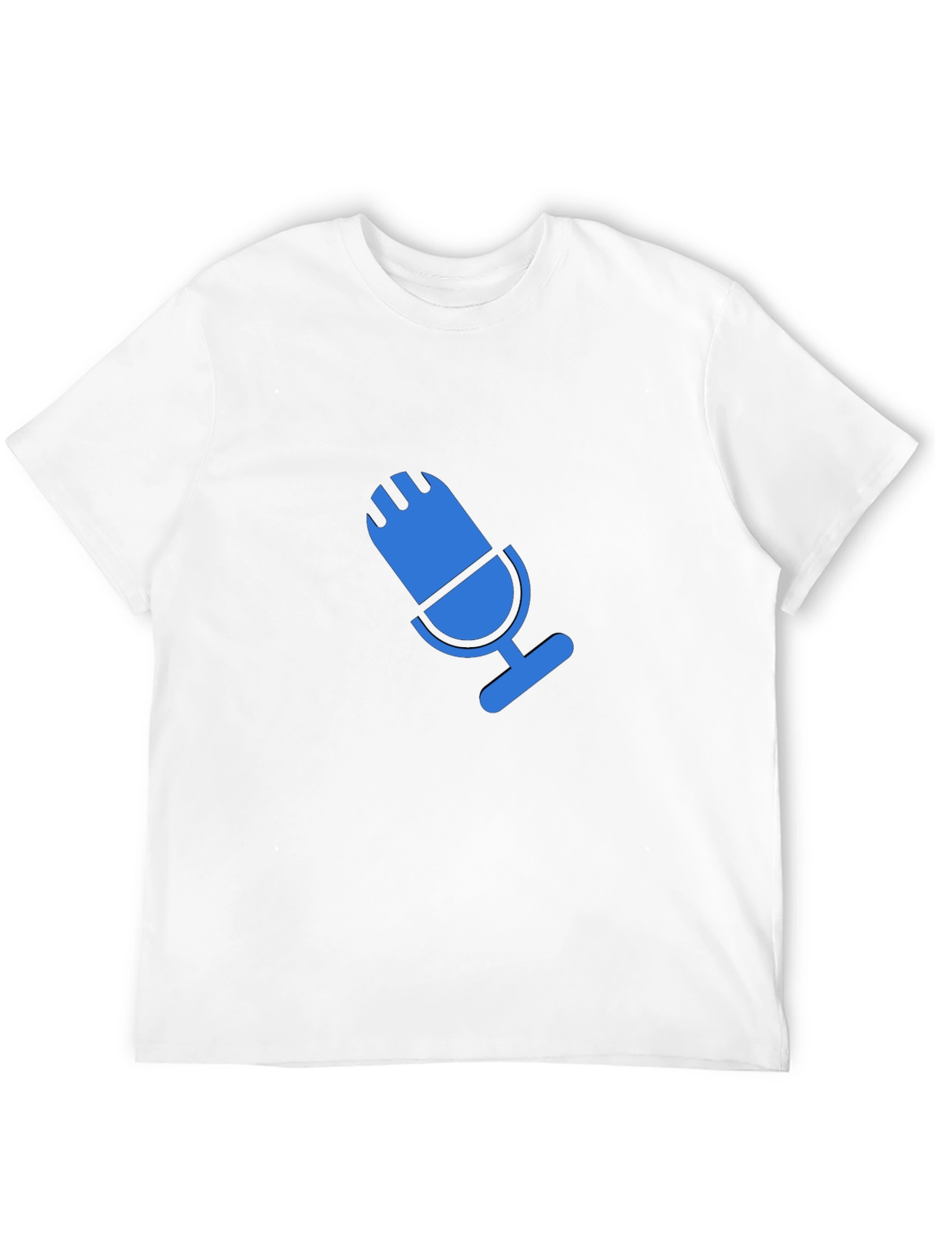 Blue Microphone Graphic Black T-Shirt