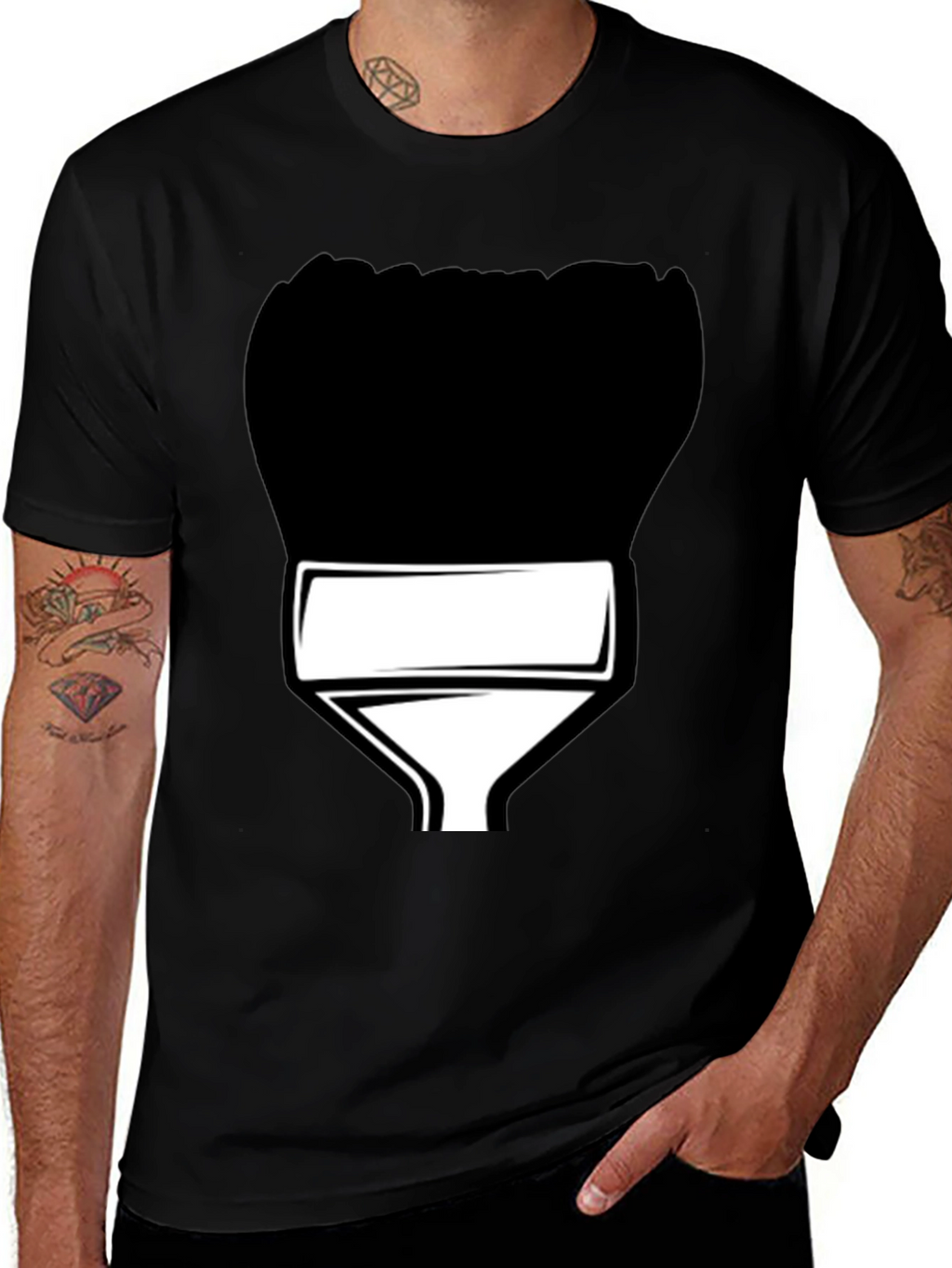 Paint Brush Graphic T-Shirt