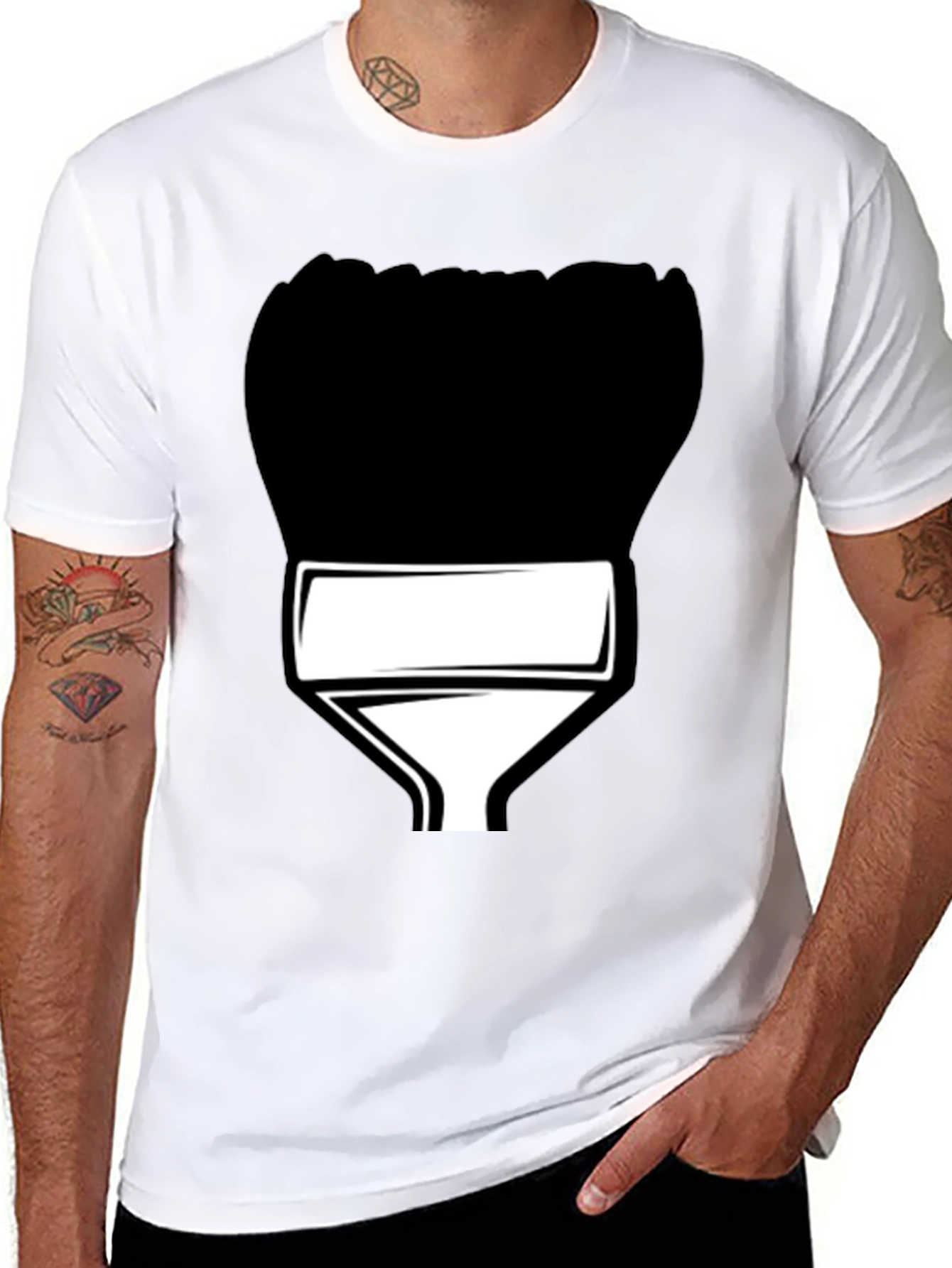 Paint Brush Graphic T-Shirt