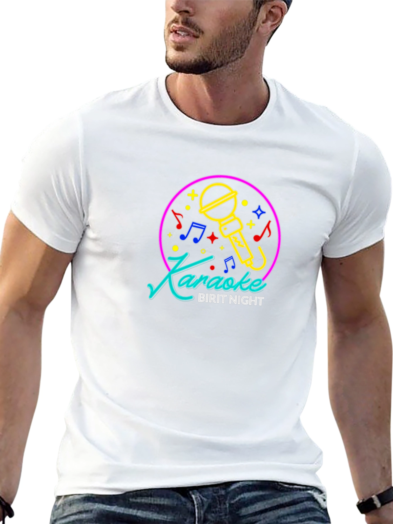 Karaoke Birit Night Black T-Shirt
