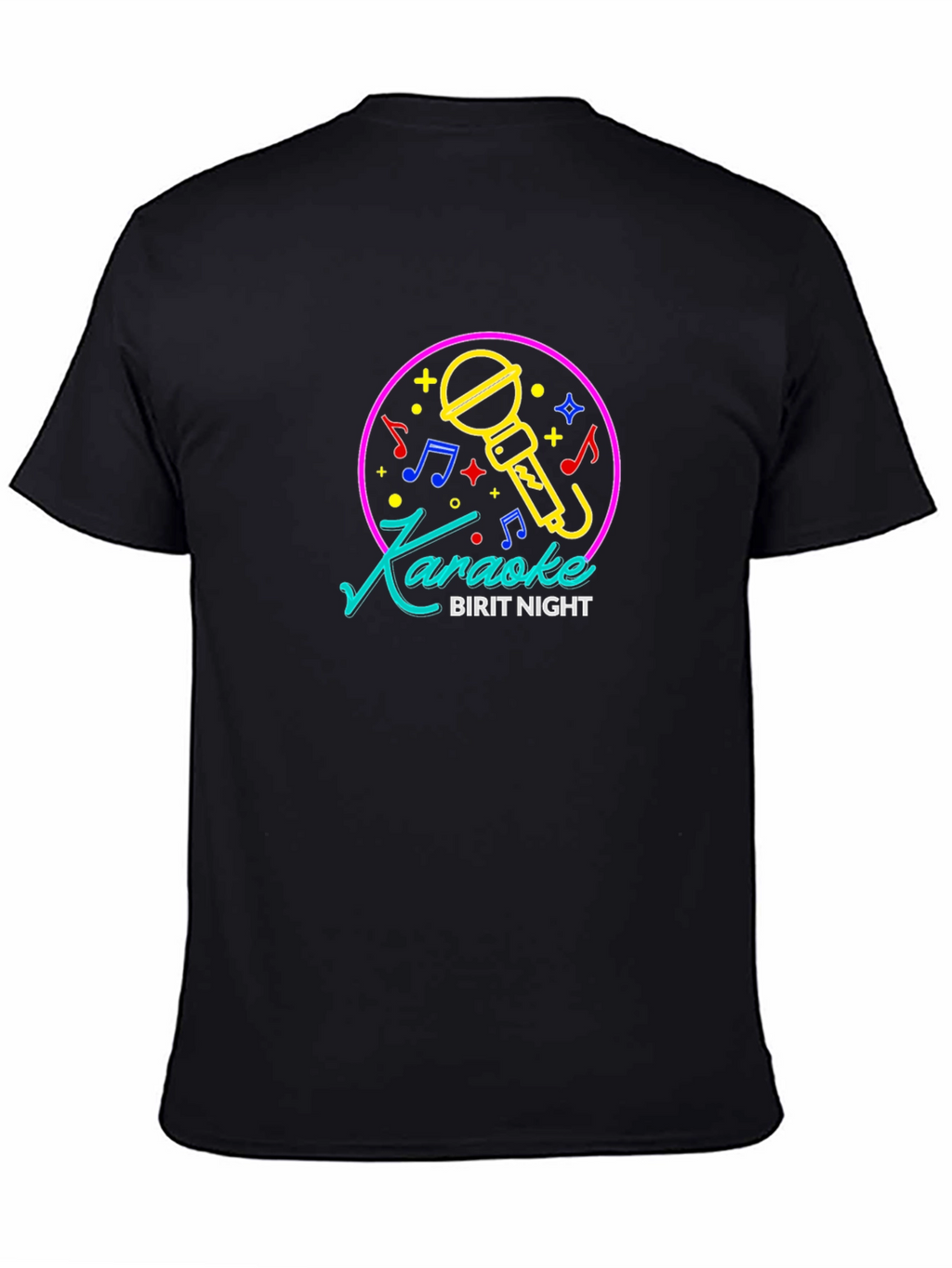 Karaoke Birit Night Black T-Shirt