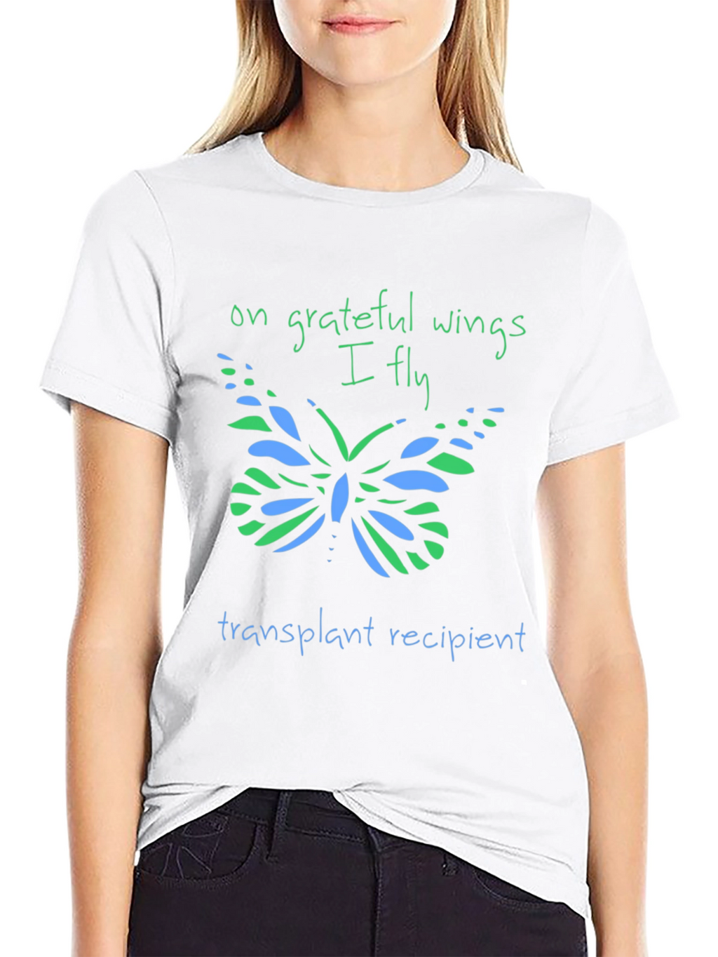 Grateful Wings Transplant Recipient T-Shirt