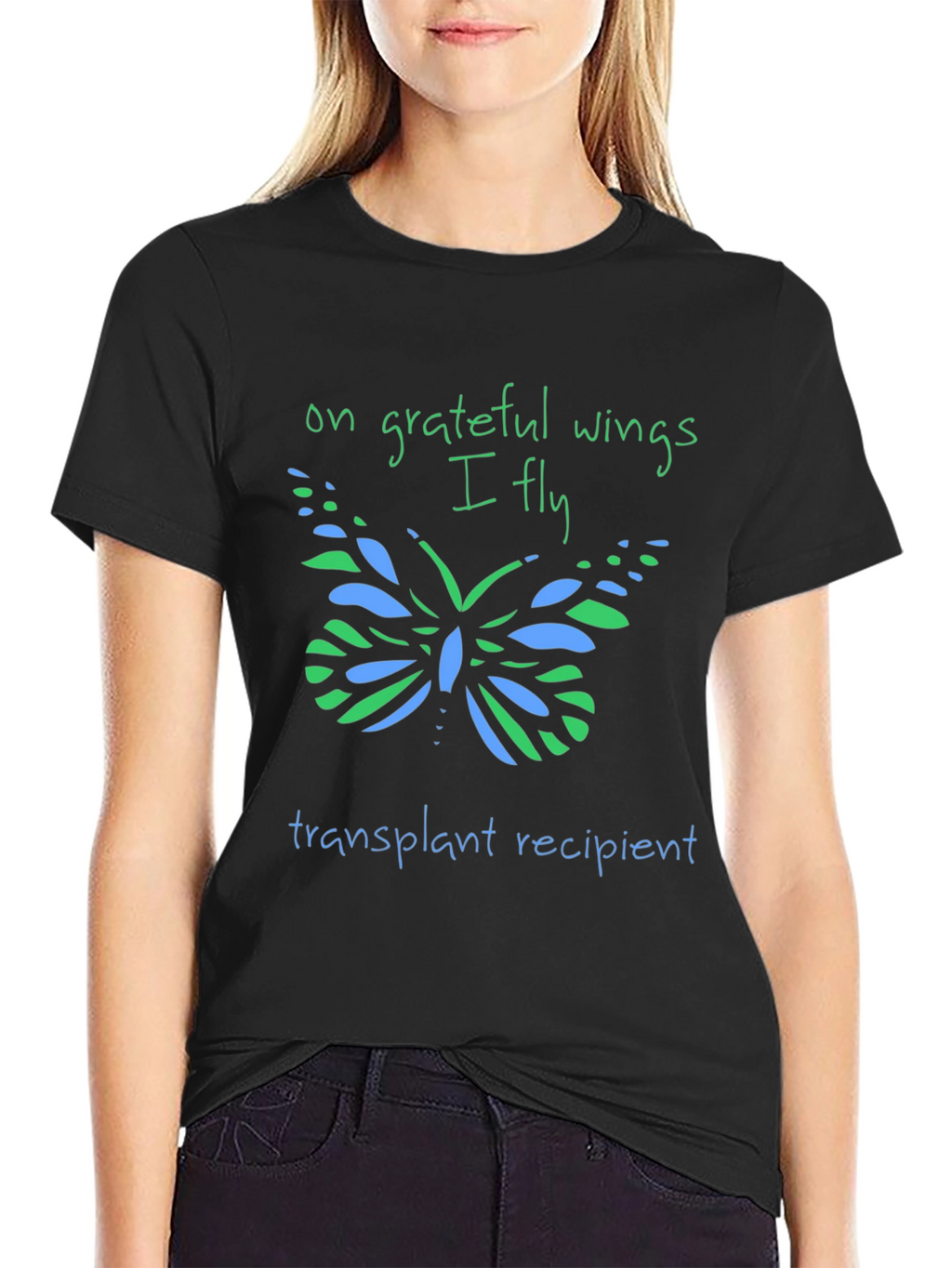 Grateful Wings Transplant Recipient T-Shirt
