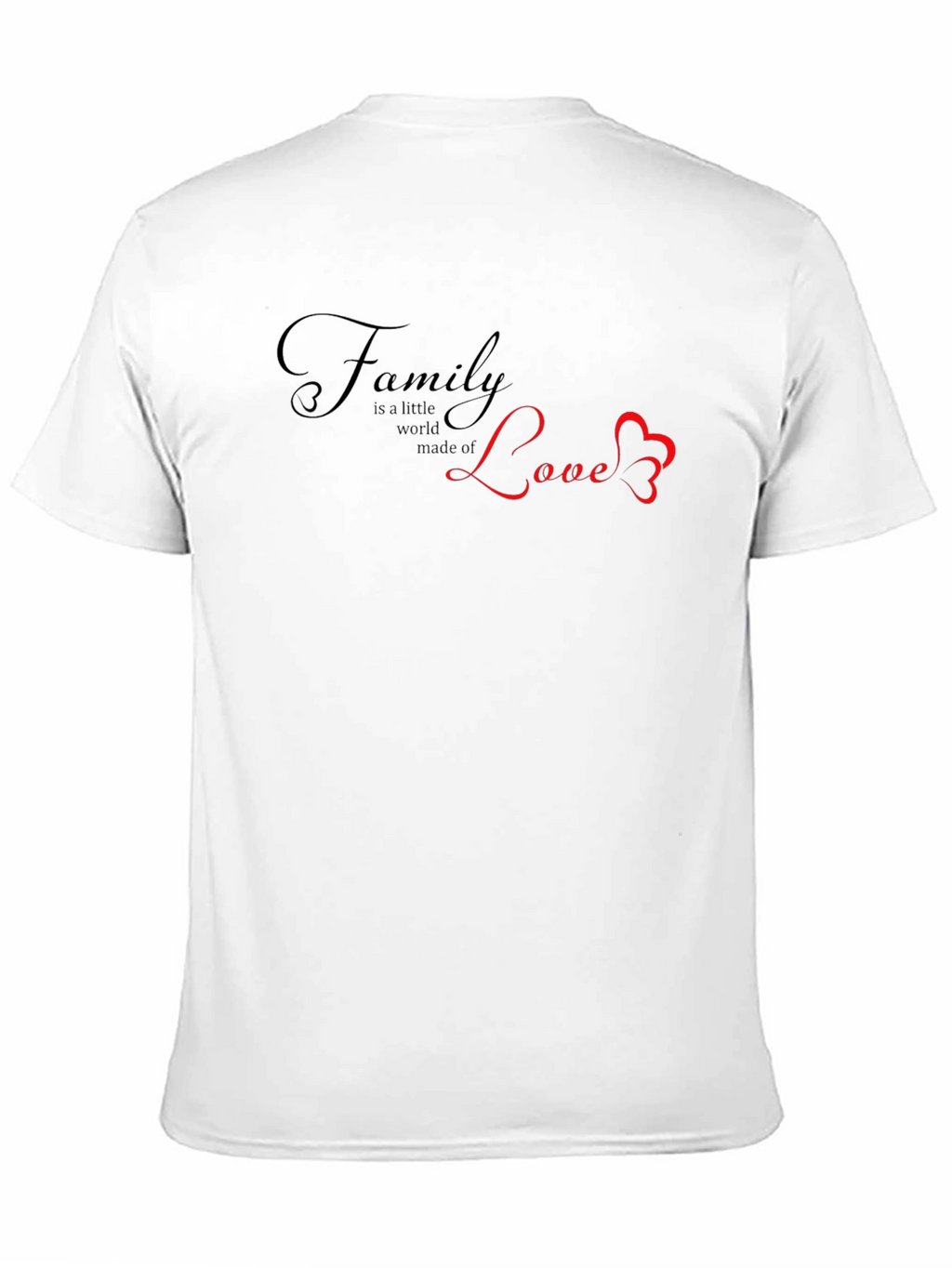 Family Love Graphic Tee - Black Unisex T-Shirt