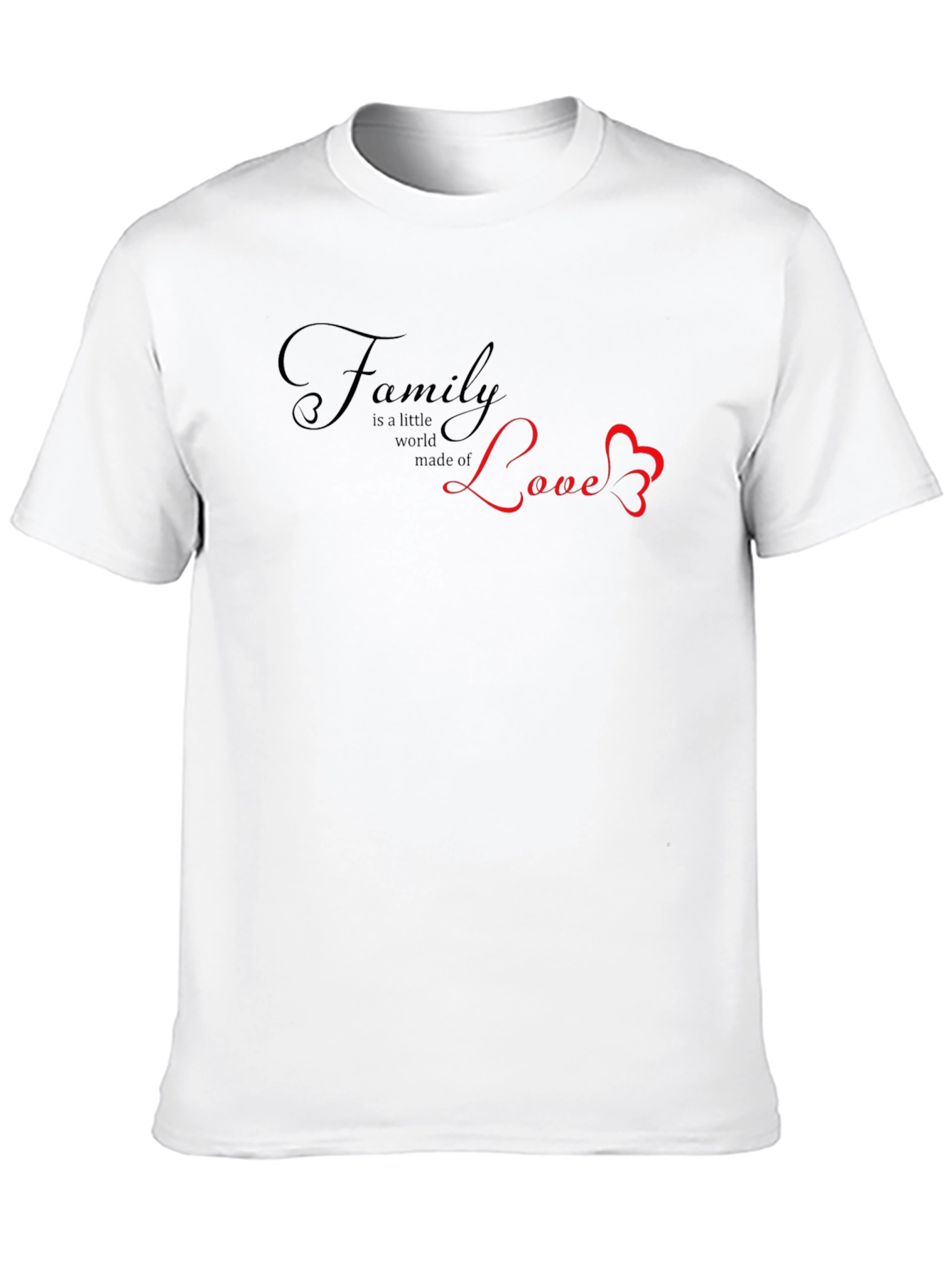 Family Love Graphic Tee - Black Unisex T-Shirt