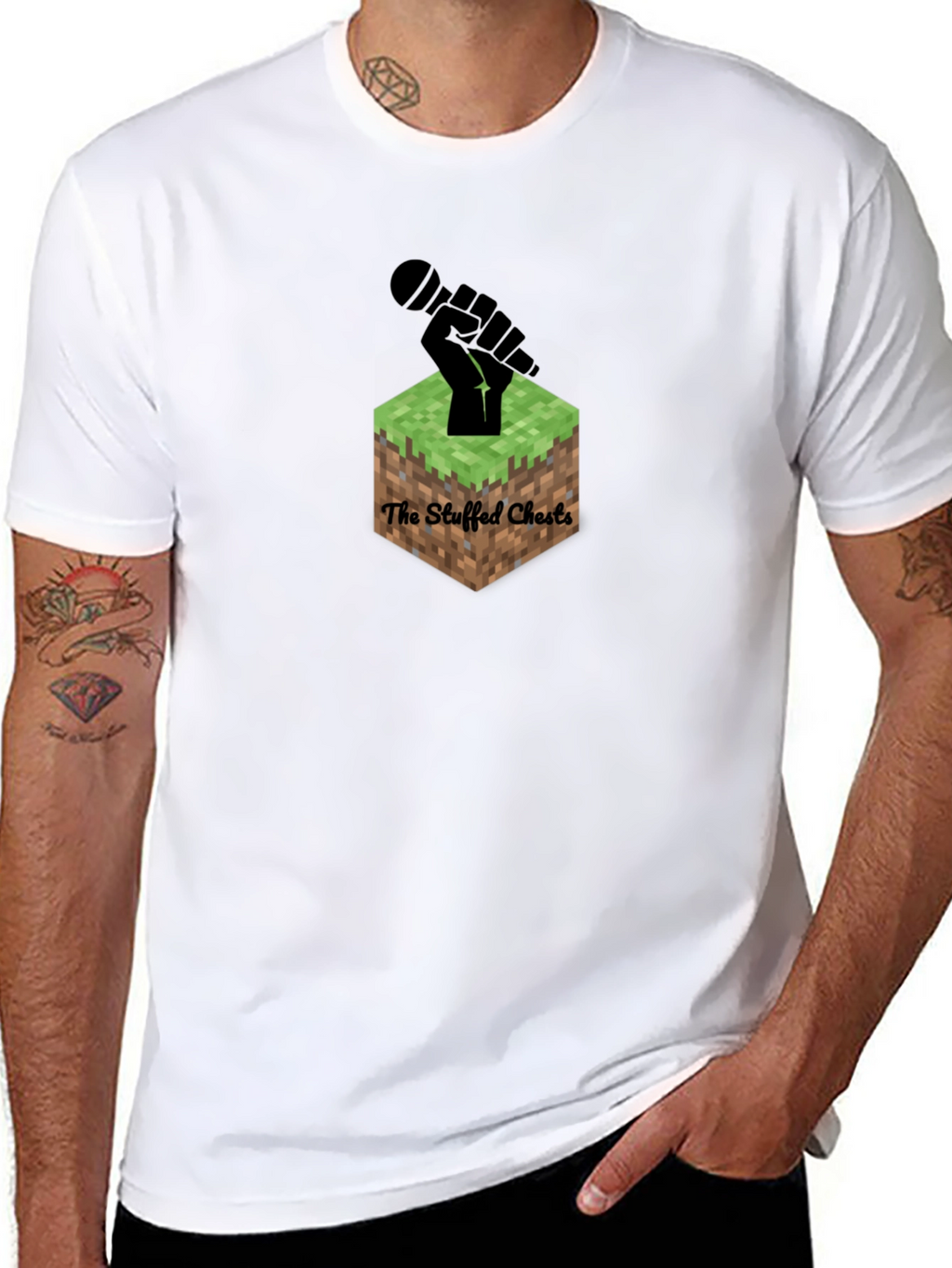 The Stuffed Chests Black Graphic Tee