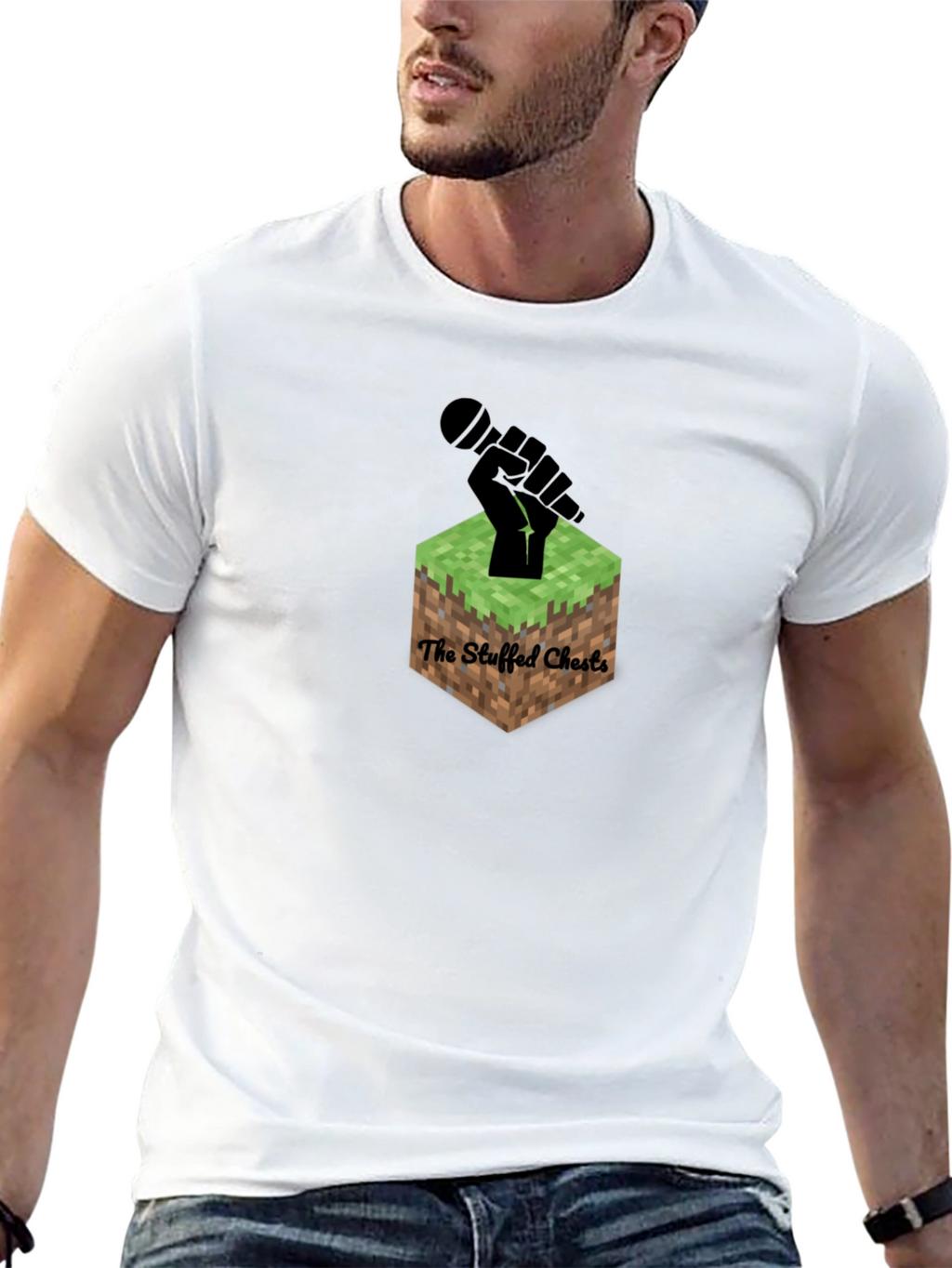 The Stuffed Chests Black Graphic Tee