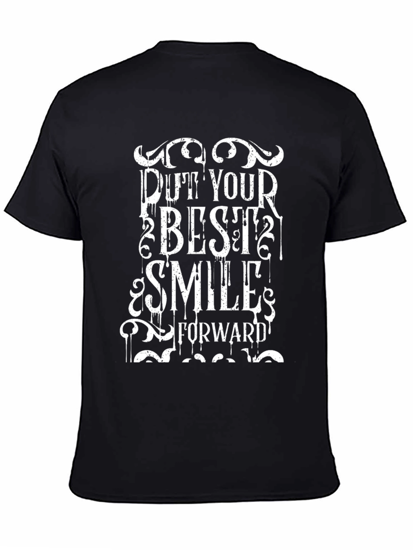 Put Your Best Smile Forward Black T-Shirt