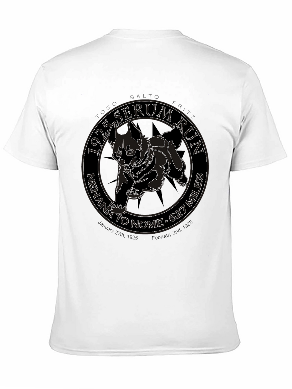 1925 Serum Run Dog Sled T-Shirt