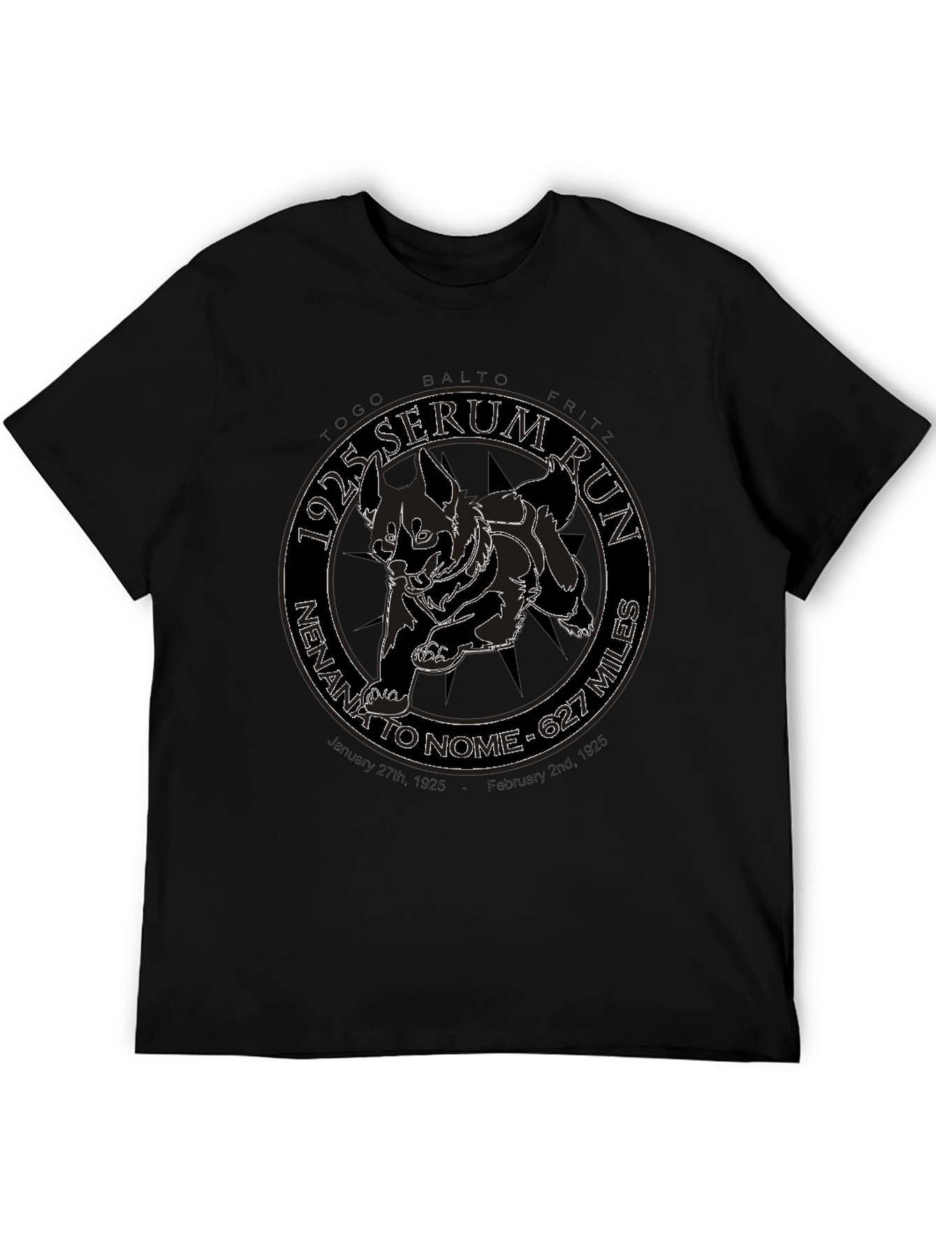 1925 Serum Run Dog Sled T-Shirt