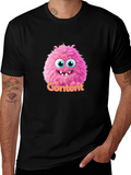 Content Monster Graphic T-Shirt - Black Cotton Tee