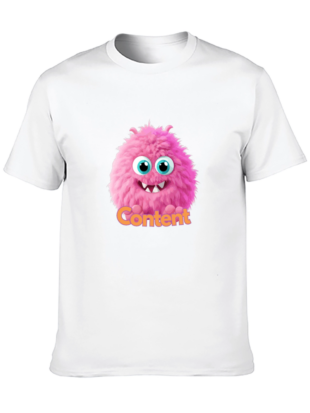 Content Monster Graphic T-Shirt - Black Cotton Tee