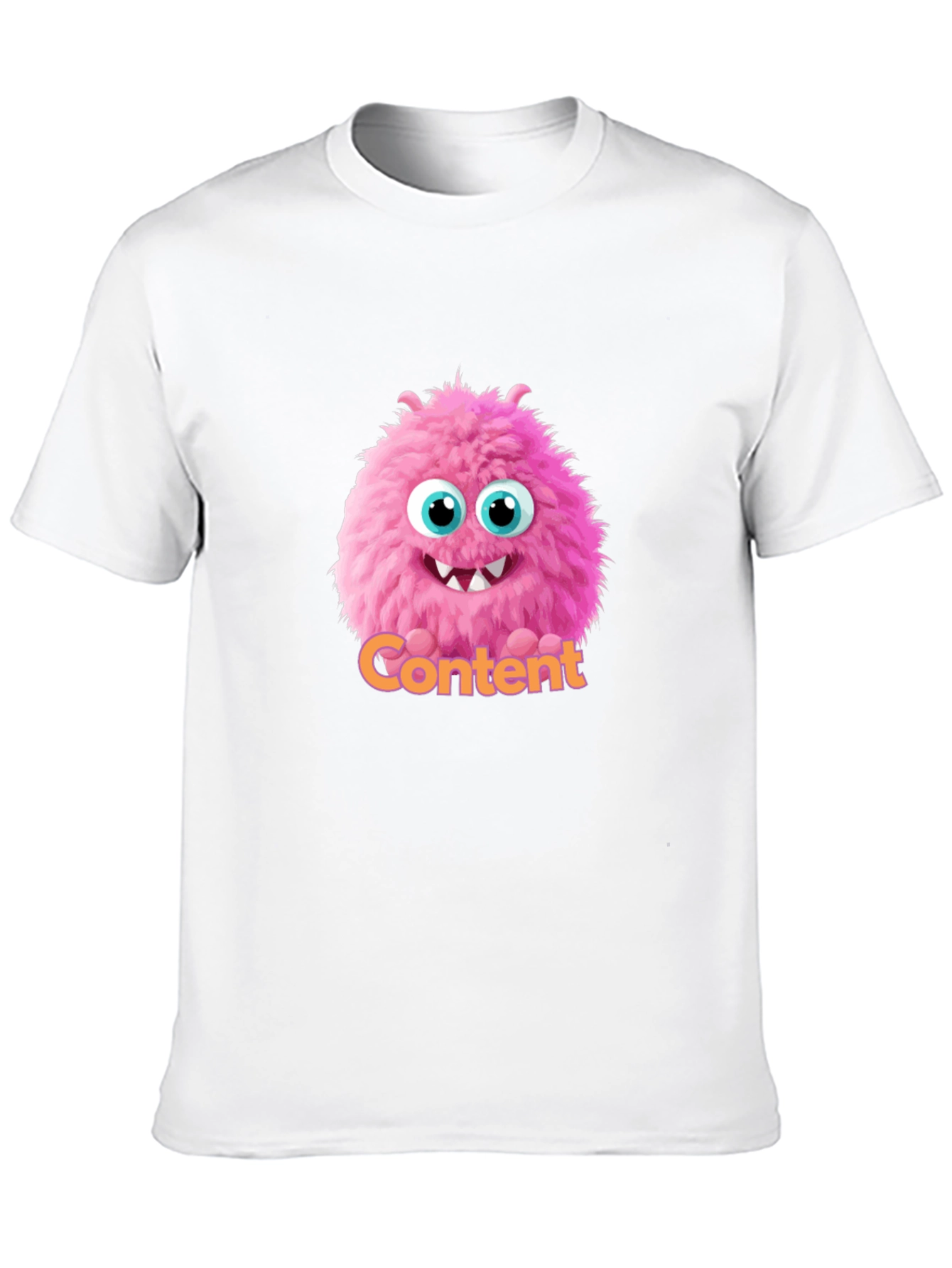 Content Monster Graphic T-Shirt - Black Cotton Tee