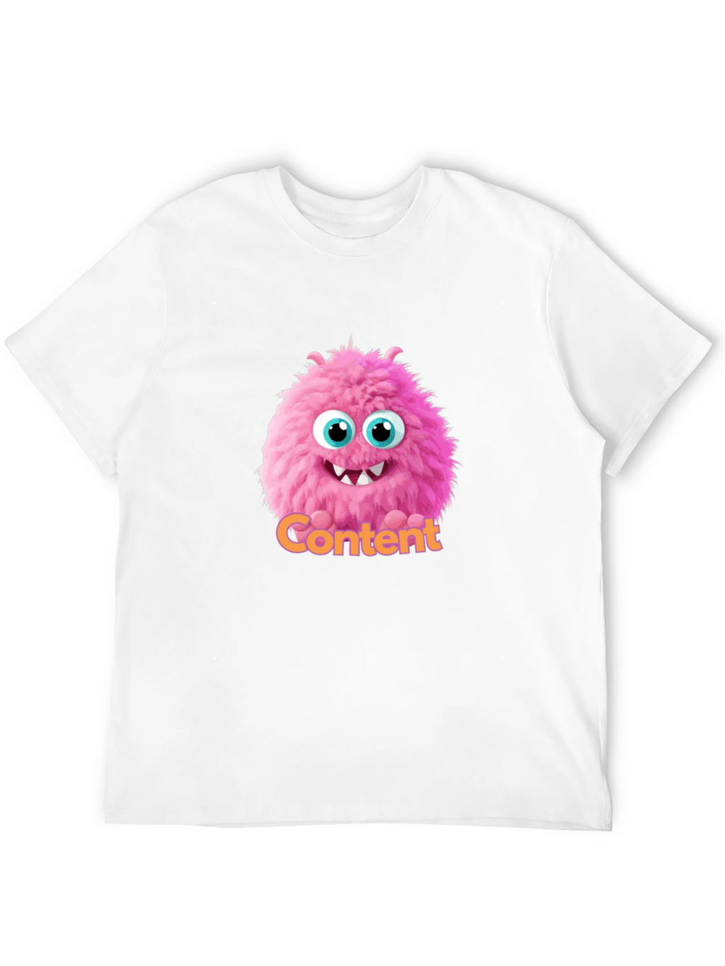 Content Monster Graphic T-Shirt - Black Cotton Tee