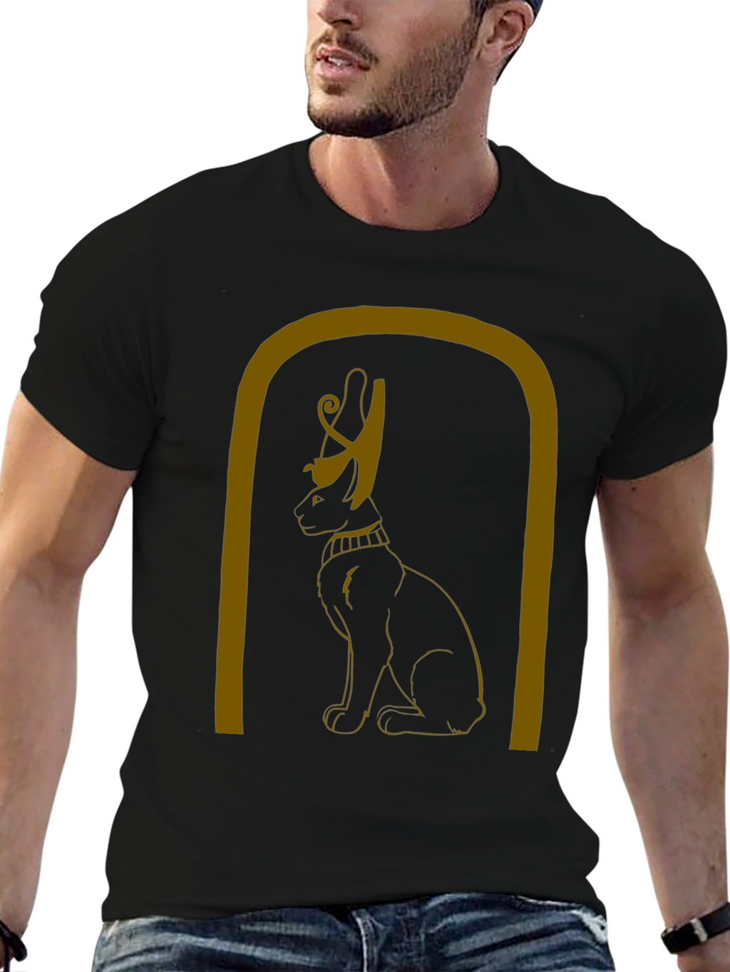 Egyptian Cat T-Shirt - Bastet Graphic Tee