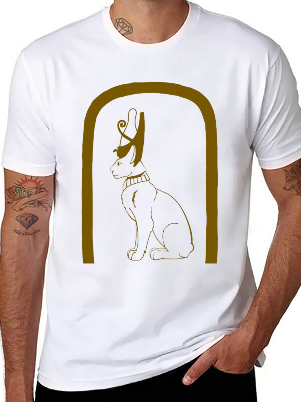 Egyptian Cat T-Shirt - Bastet Graphic Tee