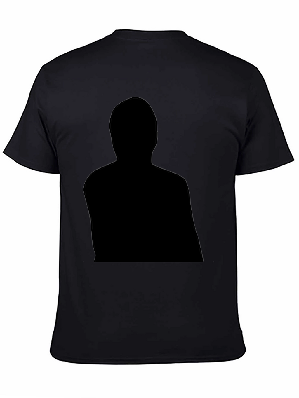 Black Graphic Tee - Mystery Man Silhouette